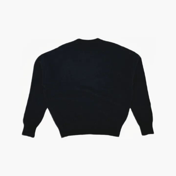 AMI AMIPARIS Black Heart Logo Wool Sweater -2507 Size US M / EU 48-50 / 2 - 3 Thumbnail