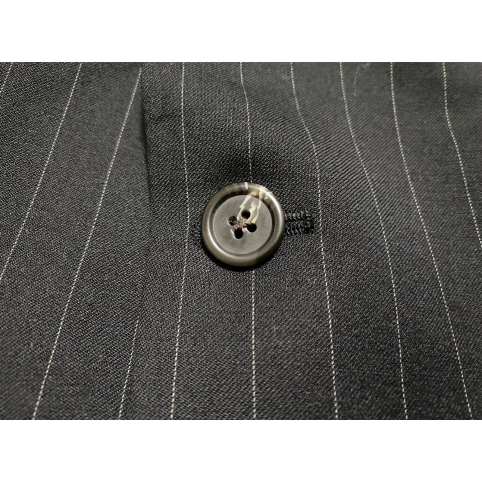 Ralph Lauren Lauren Ralph Lauren Blazer Mens 44 Black Striped Wool Long Sleeve 2-Button Jacket Set? Size US XXL / EU 58 / 5 - 5 Thumbnail