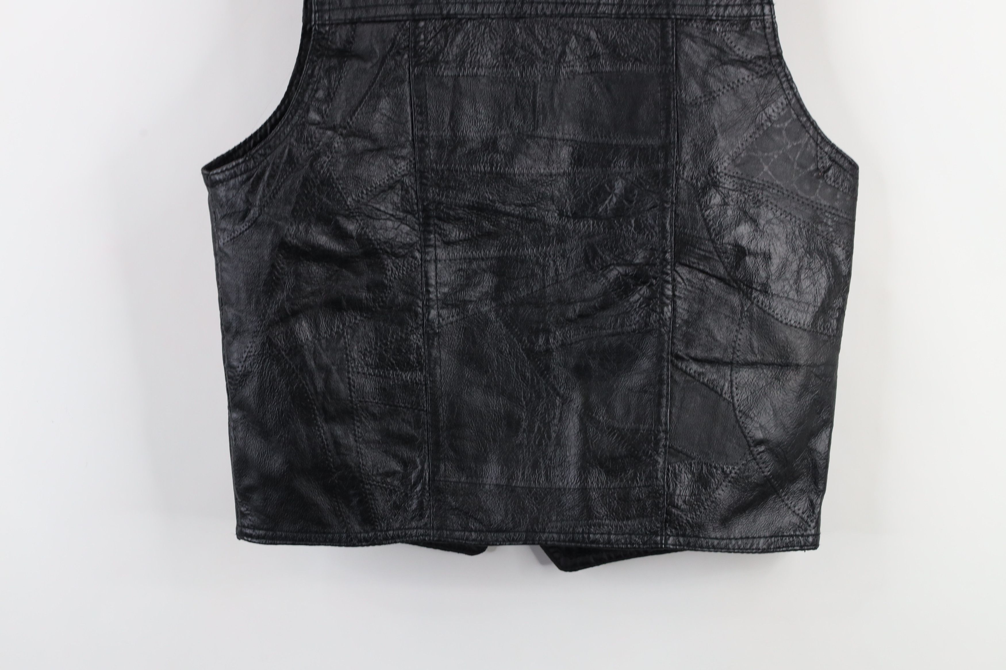 Vintage Vintage 90s Streetwear Leather Motorcycle Vest Jacket Size US M / EU 48-50 / 2 - 14 Thumbnail