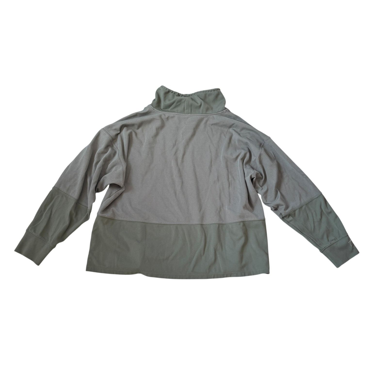 Athleta Athleta Hermosa Mock Neck Sweatshirt Mountain Olive Size XL / US 12-14 / IT 48-50 - 4 Thumbnail