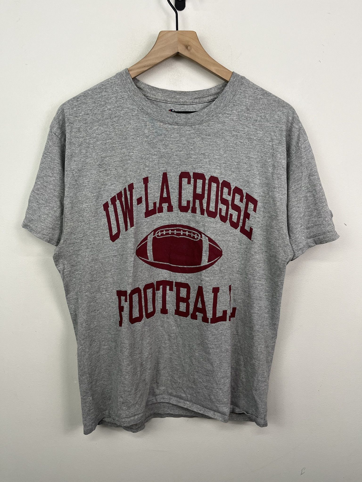 Vintage Y2K Champion UW Lacrosse Football T Shirt Size L