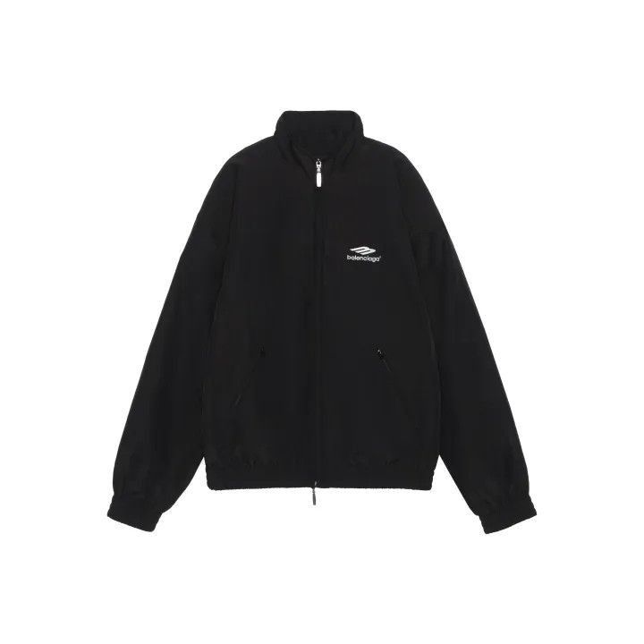 Balenciaga Balenciaga Black Logo Zip Sports Jacket 0079-2507 Size US M / EU 48-50 / 2 - 1 Thumbnail
