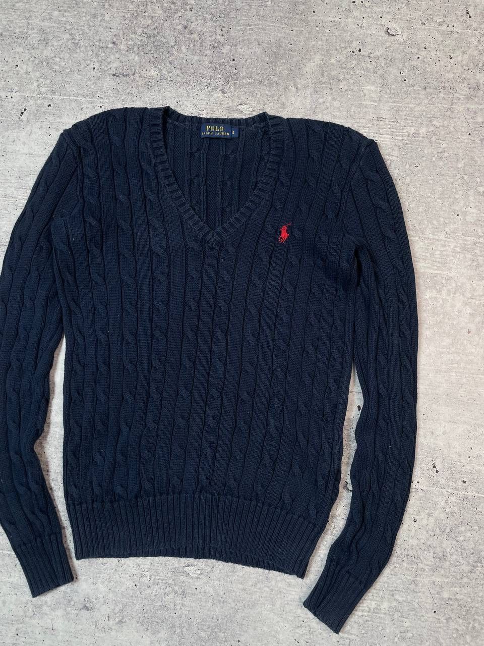 Polo Ralph Lauren Vintage Polo Ralph Lauren V Neck Knitted Sweater Y2K Size S / US 4 / IT 40 - 3 Thumbnail