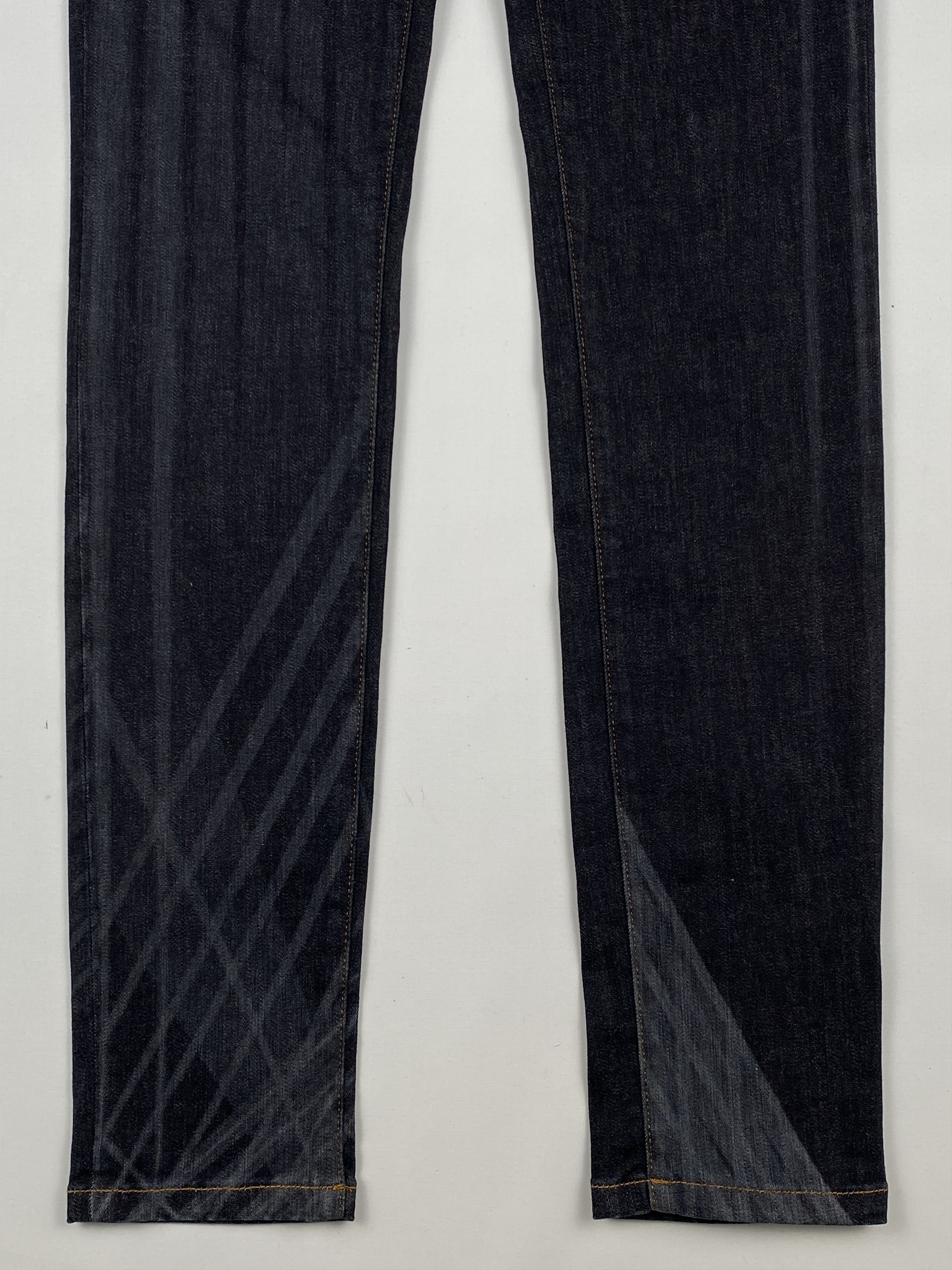Chanel Geometric Laser Print Coco Mark Buttons Denim Jeans Size US 27 - 4 Thumbnail