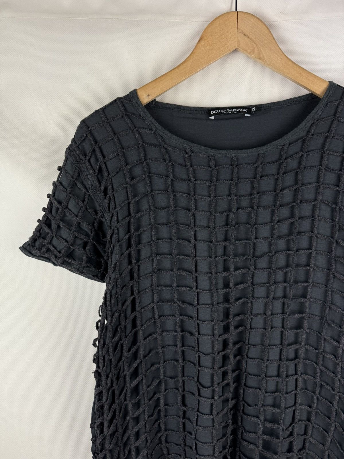 Dolce & Gabbana Dolce & Gabbana SS12 Runaway Sniper Grid Net Layered T Shirt Size US M / EU 48-50 / 2 - 4 Thumbnail