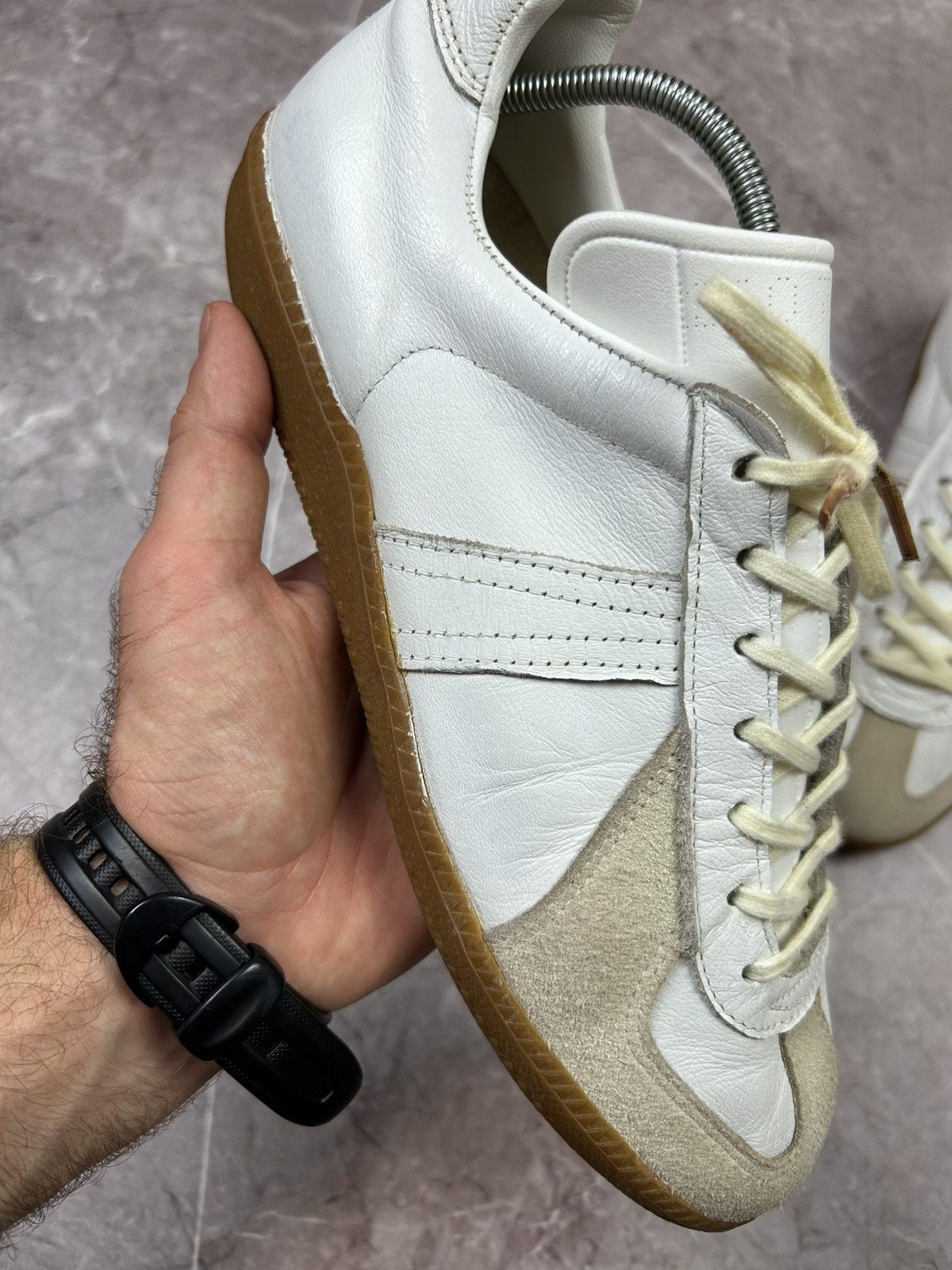 Vintage GAT BW Sport Army Trainer Bundeswehr Shoes Leather Sneakers Size US 8 / EU 41 - 6 Thumbnail