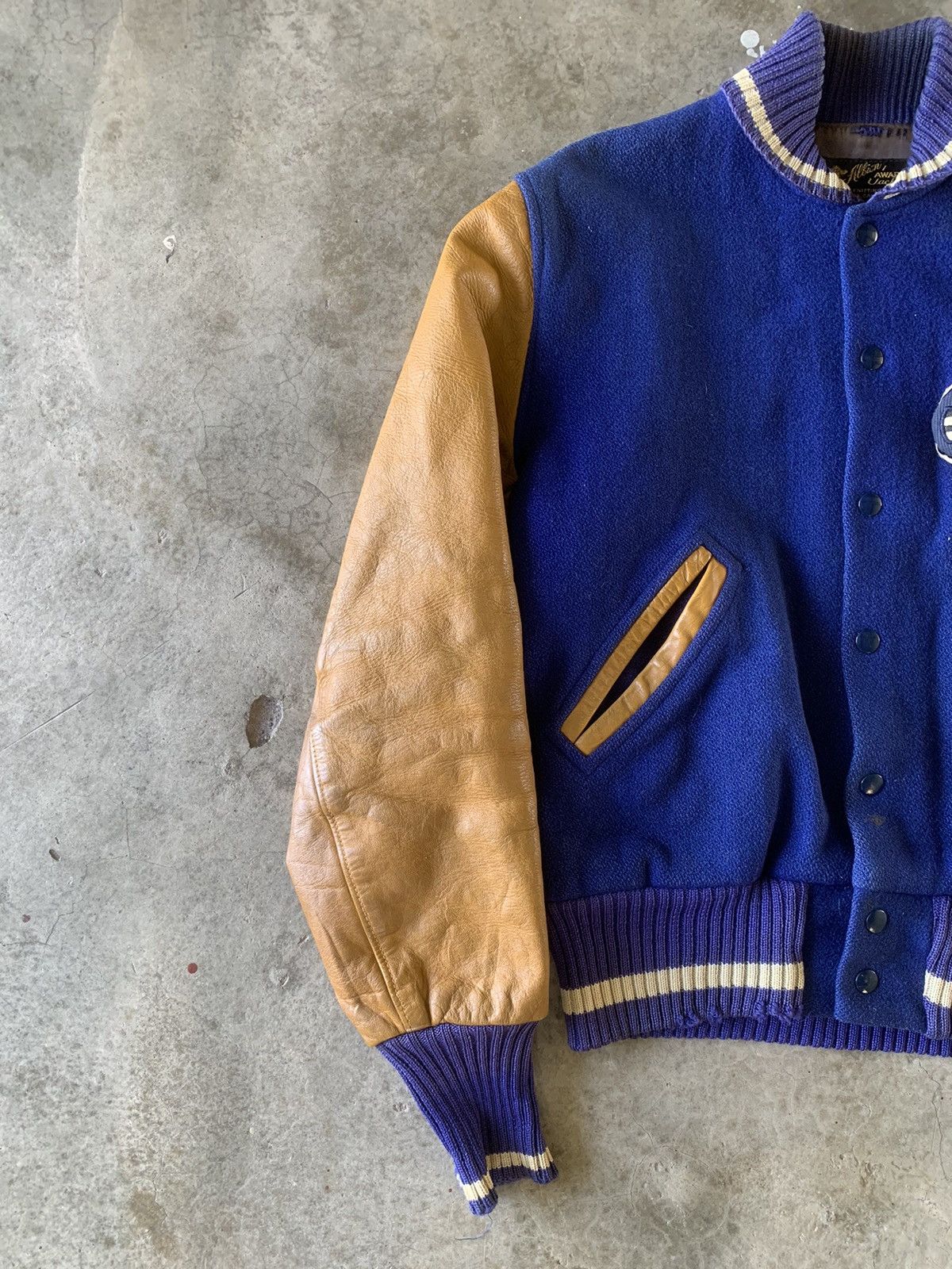 Vintage Vintage 1950’s Albion Award Jacket with jun men patch Size US L / EU 52-54 / 3 - 6 Thumbnail