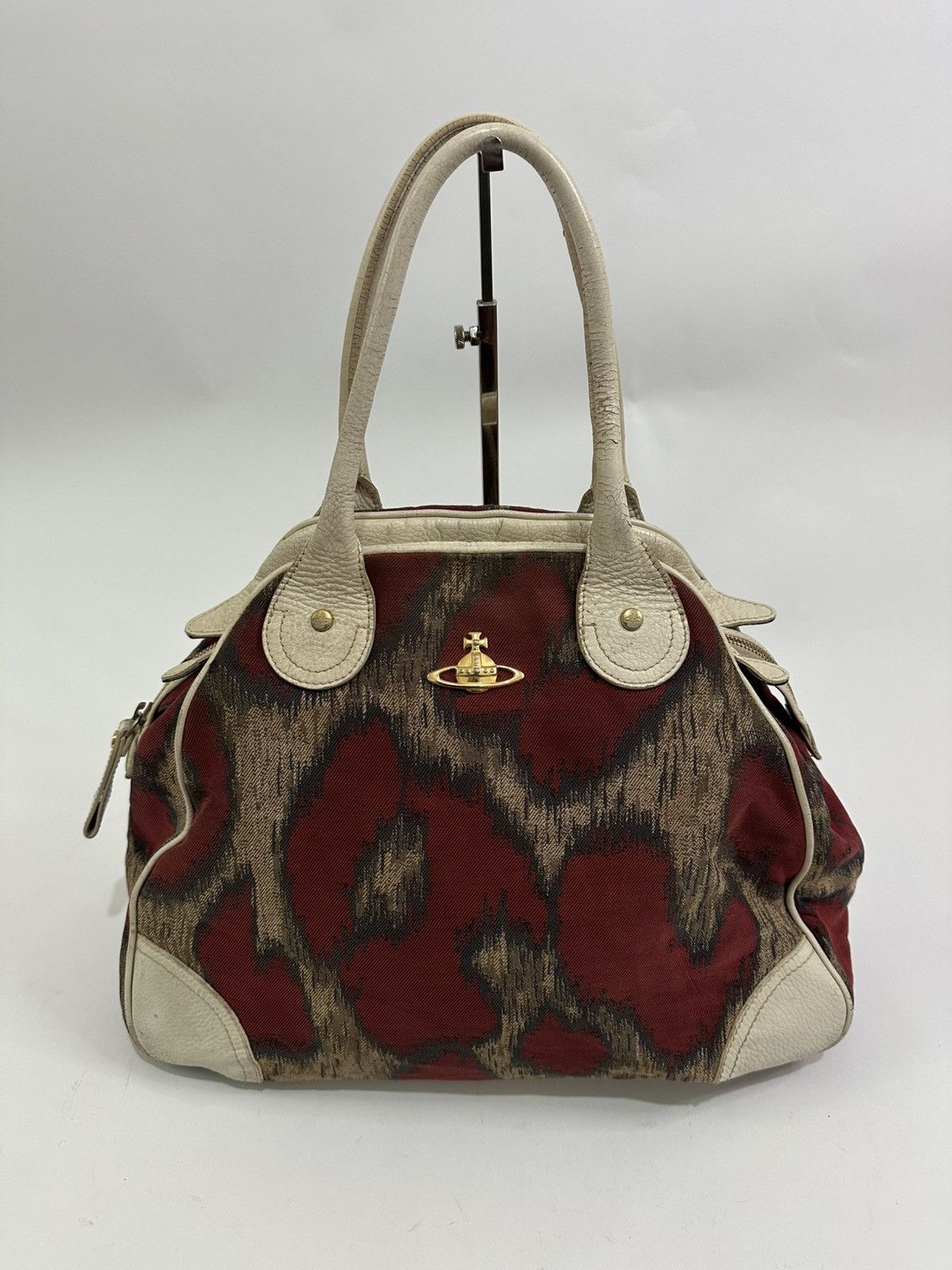 Vivienne Westwood Multicolor Coated Canvas Derby Satchel