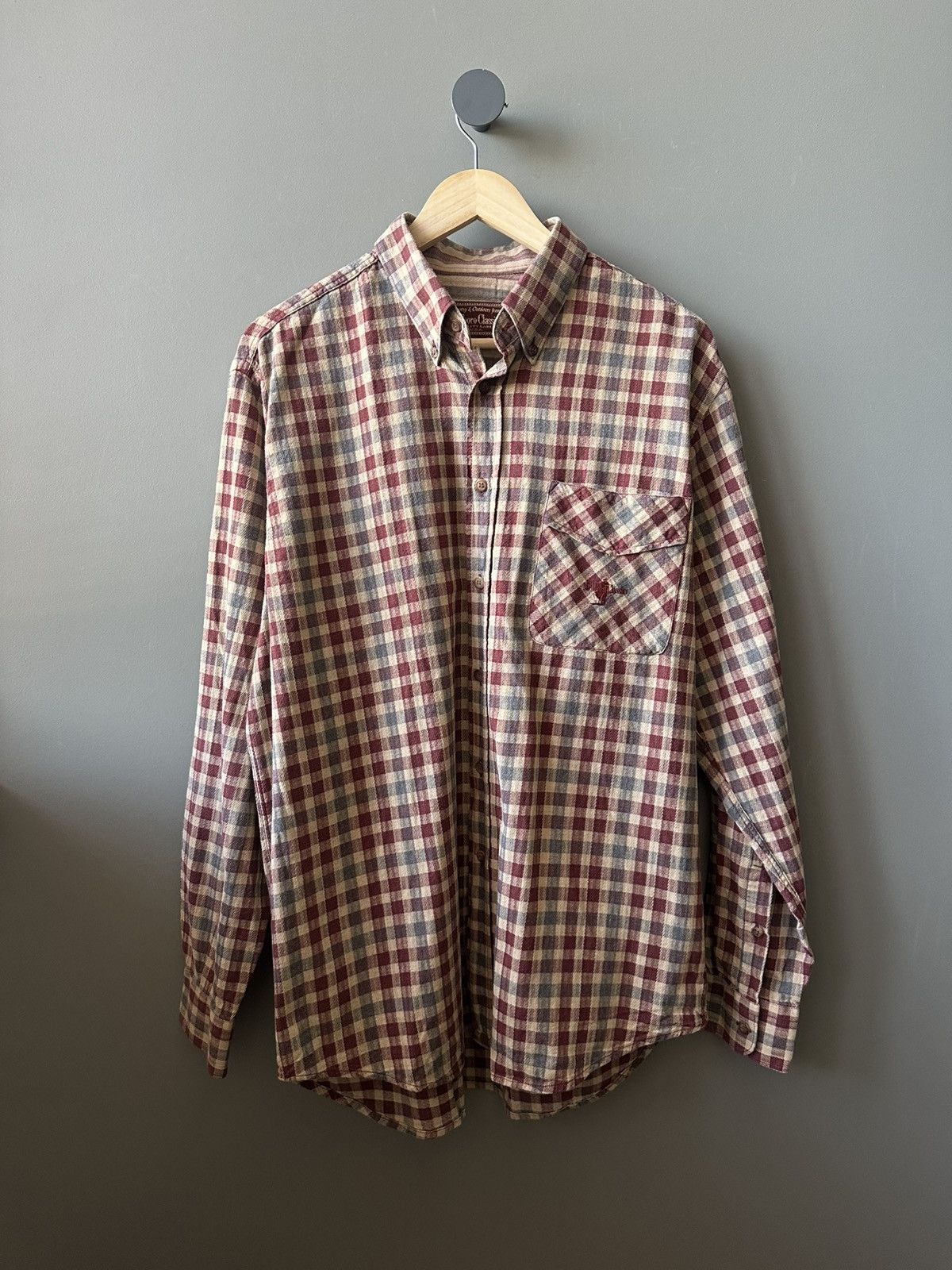 Marlboro Classics Marlboro Classics Italy Made Plaid Cotton Shirt Size XL Size US XL / EU 56 / 4 - 1 Thumbnail
