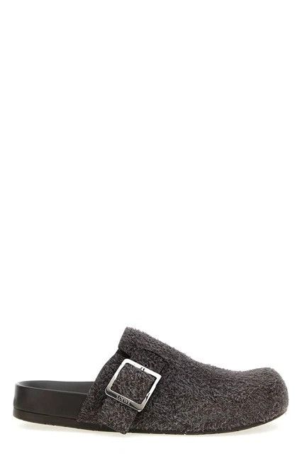 Loewe LOEWE Ease Buckle Gray Brushed Suede Mules New Size US 11 / EU 44 - 1 Thumbnail