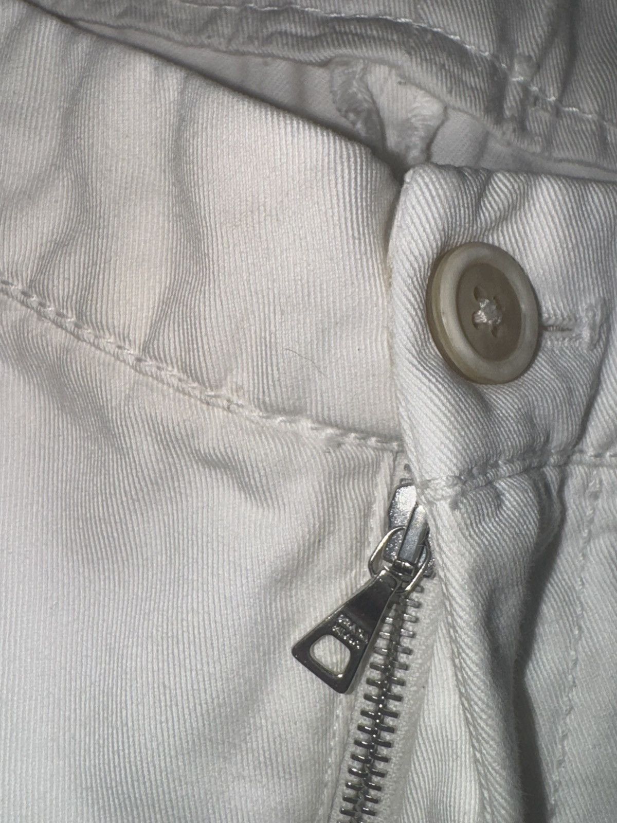 Prada vintage prada made italy 100% cotton white pants 36x29 m Size US 36 / EU 52 - 6 Thumbnail