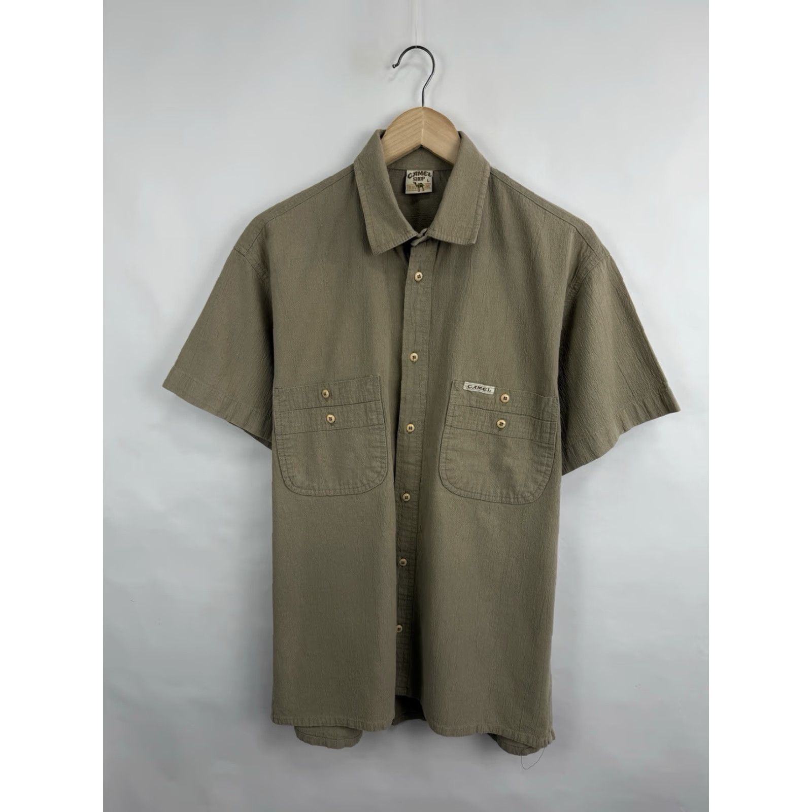 Vintage VINTAGE Camel Cigarettes Shirt Rare Retro Y2K 90s Green T-Shirt Mens L Size US L / EU 52-54 / 3 - 3 Thumbnail