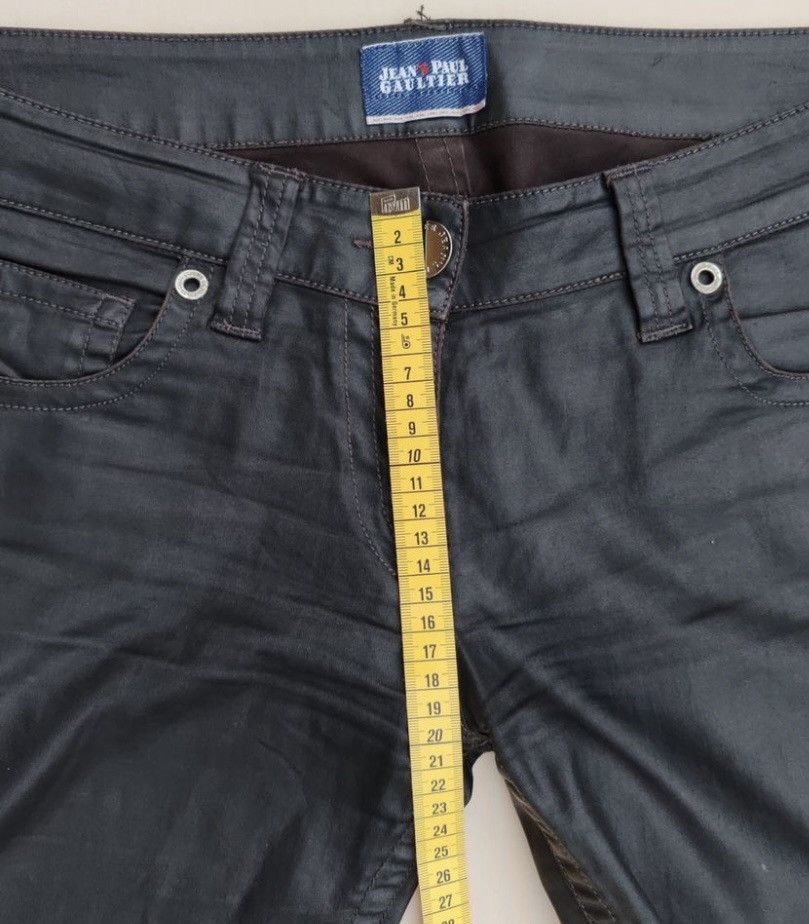 Jean Paul Gaultier JPG Archive Lace-Up Coated Denim Pants - Earth Brown 30 Size US 30 / EU 46 - 13 Thumbnail
