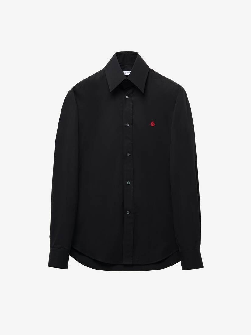 Alexander McQueen o1srvl11e0226 Skull Shirt In Black Size US M / EU 48-50 / 2 - 1 Thumbnail