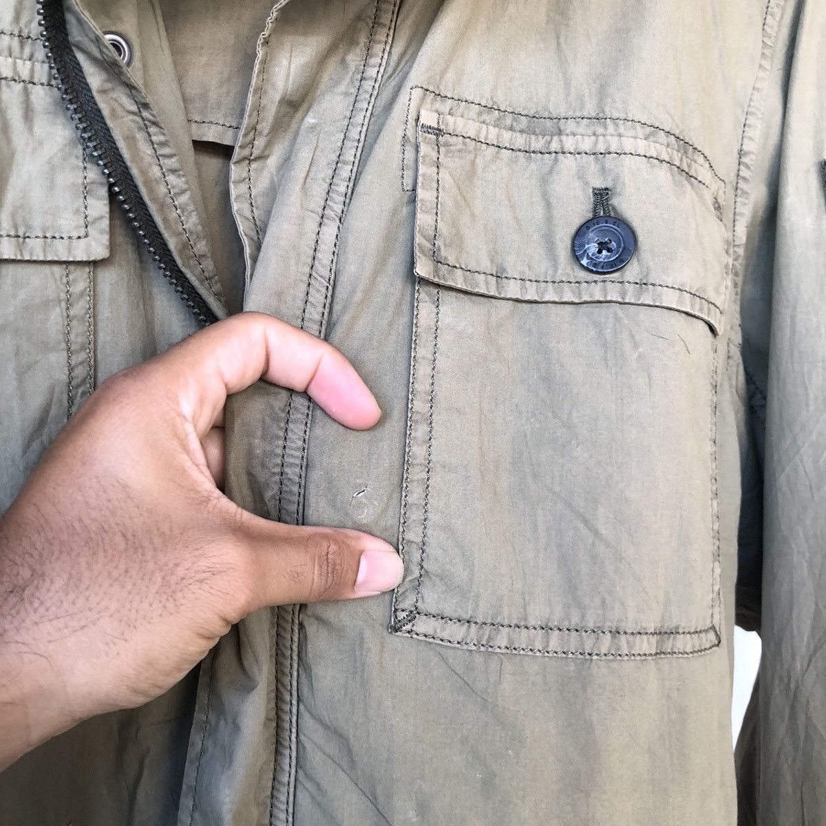 Diesel Nice🔥 Diesel M65 Military Style Light Jacket Size US L / EU 52-54 / 3 - 17 Thumbnail