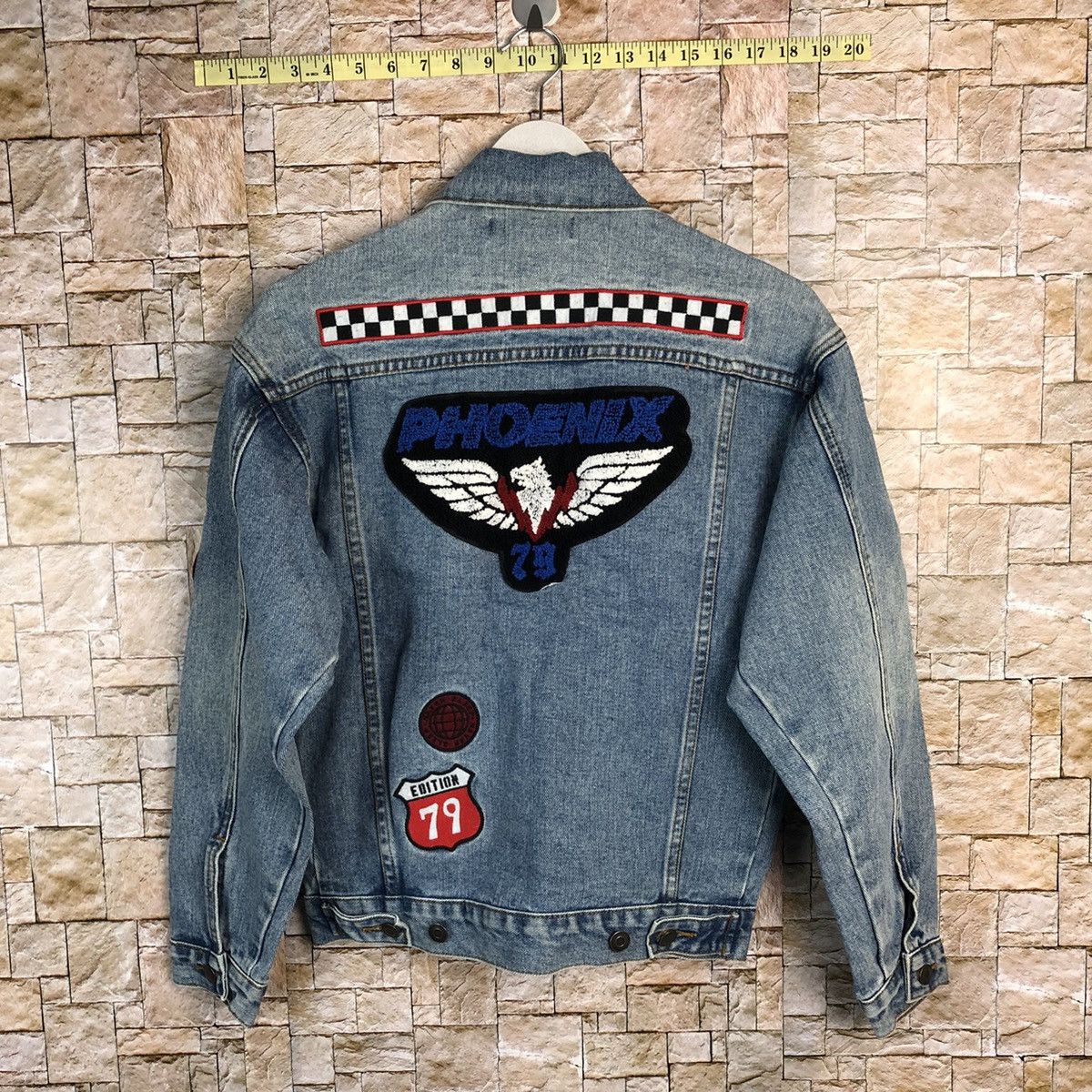 Japanese Brand Phoenix 29 Denim patch vintage jeans Jacket #A266 Size US M / EU 48-50 / 2 - 15 Thumbnail