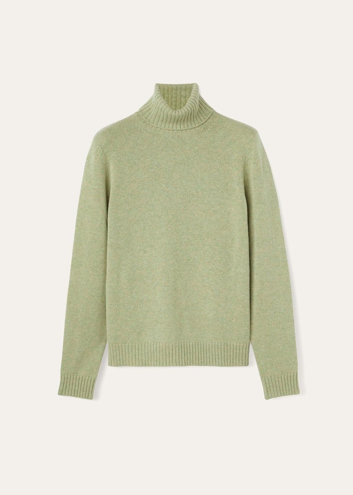 Loro Piana o1srvl11e0824 Parksville Turtleneck Sweater in Light Green Size XS / US 0-2 / IT 36-38 - 1 Thumbnail