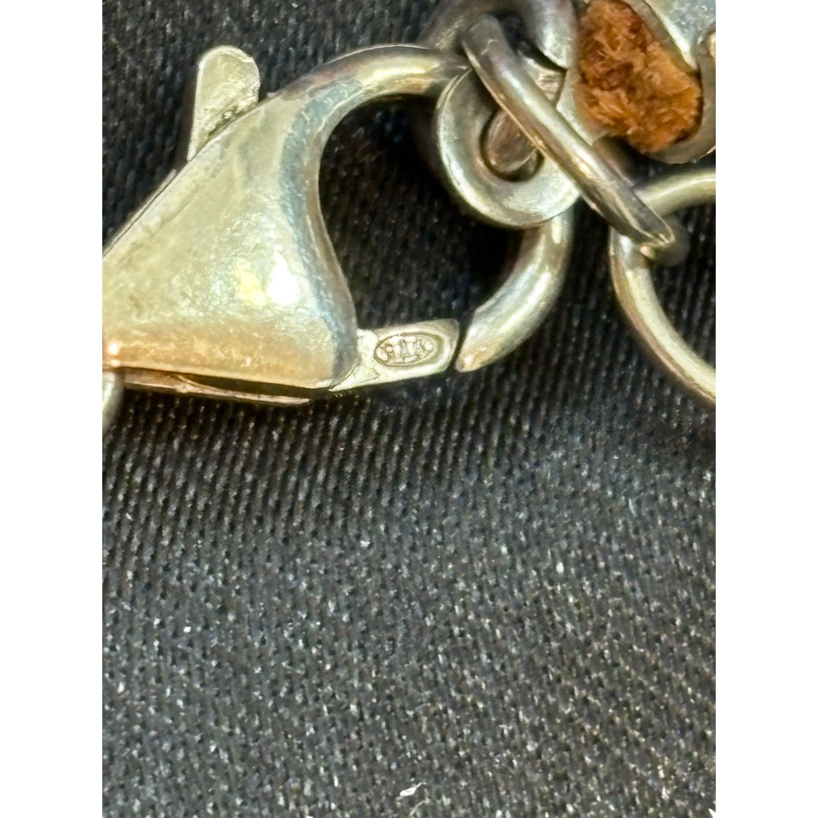 Other Sterling Silver Cinnabar Pendant Necklace on Leather Cord Size ONE SIZE - 10 Thumbnail