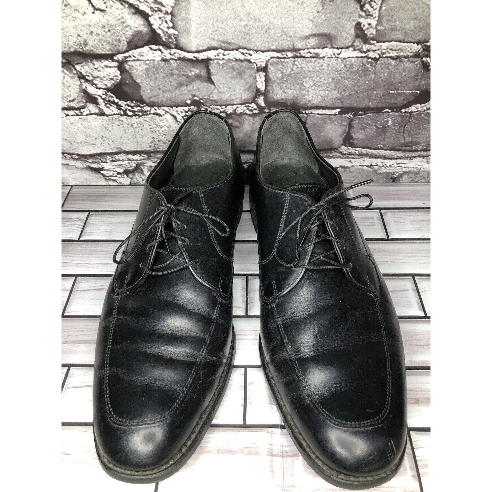 Other Cloud Club Black Leather Mock Apron Lace Up Oxfords Dress Sh Size US 11 / EU 44 - 10 Thumbnail