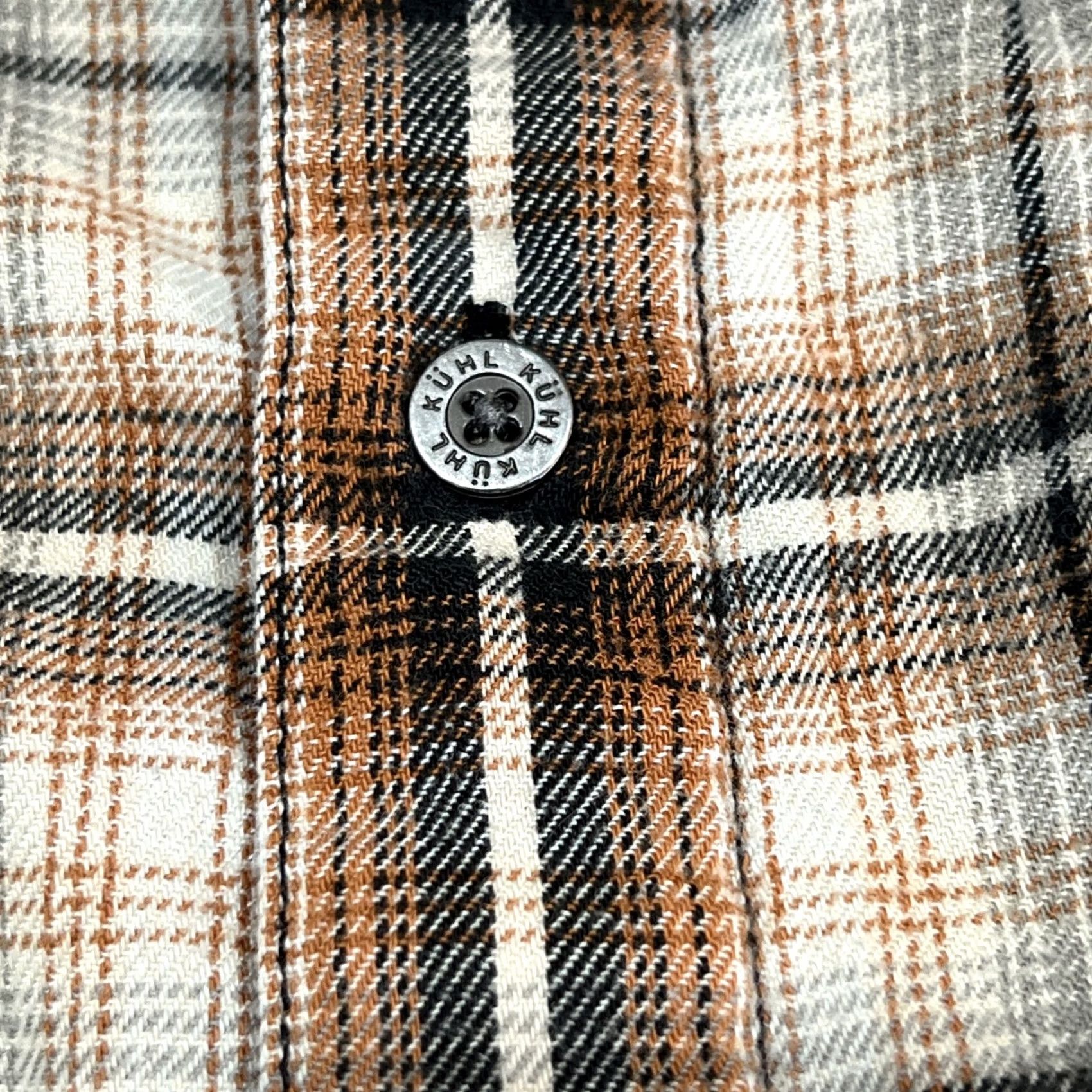 Vintage Kuhl Shirt Mens M Plaid Cotton Tencel Flannel Outdoor Browns Black Button-Up Casual Lightweight Pockets Size US M / EU 48-50 / 2 - 6 Thumbnail