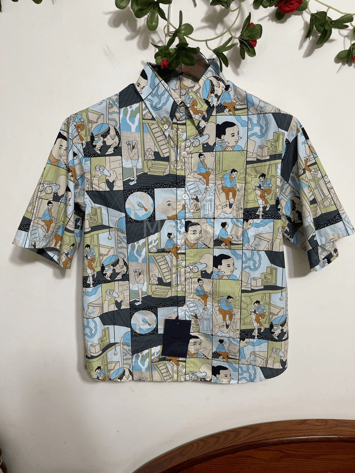 Prada Prada Manga Picture Shirt-2508 Size US S / EU 44-46 / 1 - 1 Thumbnail