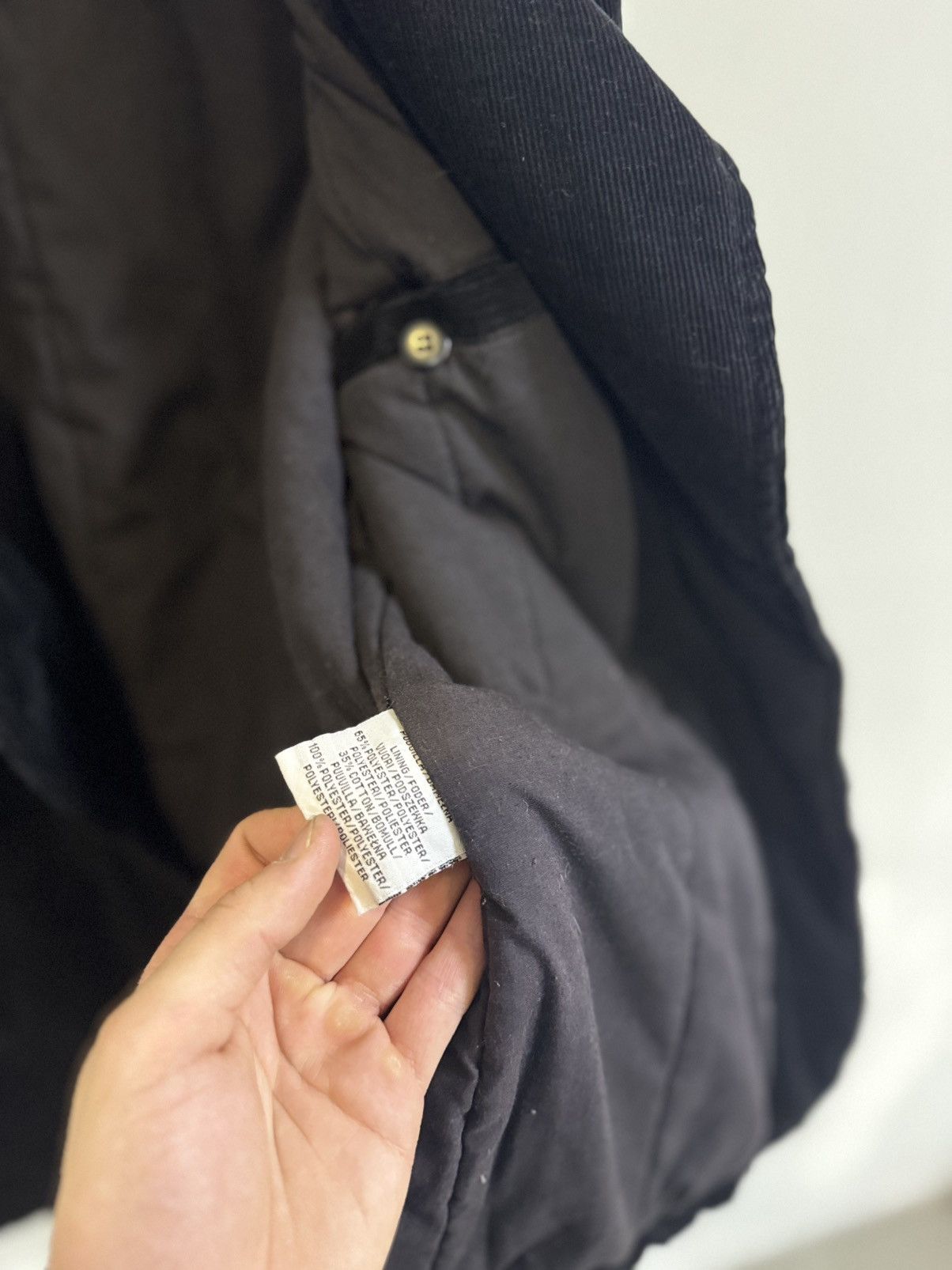 Other Vintage Y2K Archive Cropped Denim Velvet Bomber Jacket Size S / US 4 / IT 40 - 6 Thumbnail