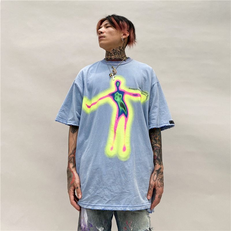 Japanese Brand × Vintage Distorted Portrait T-shirt Size US M / EU 48-50 / 2 - 3 Thumbnail