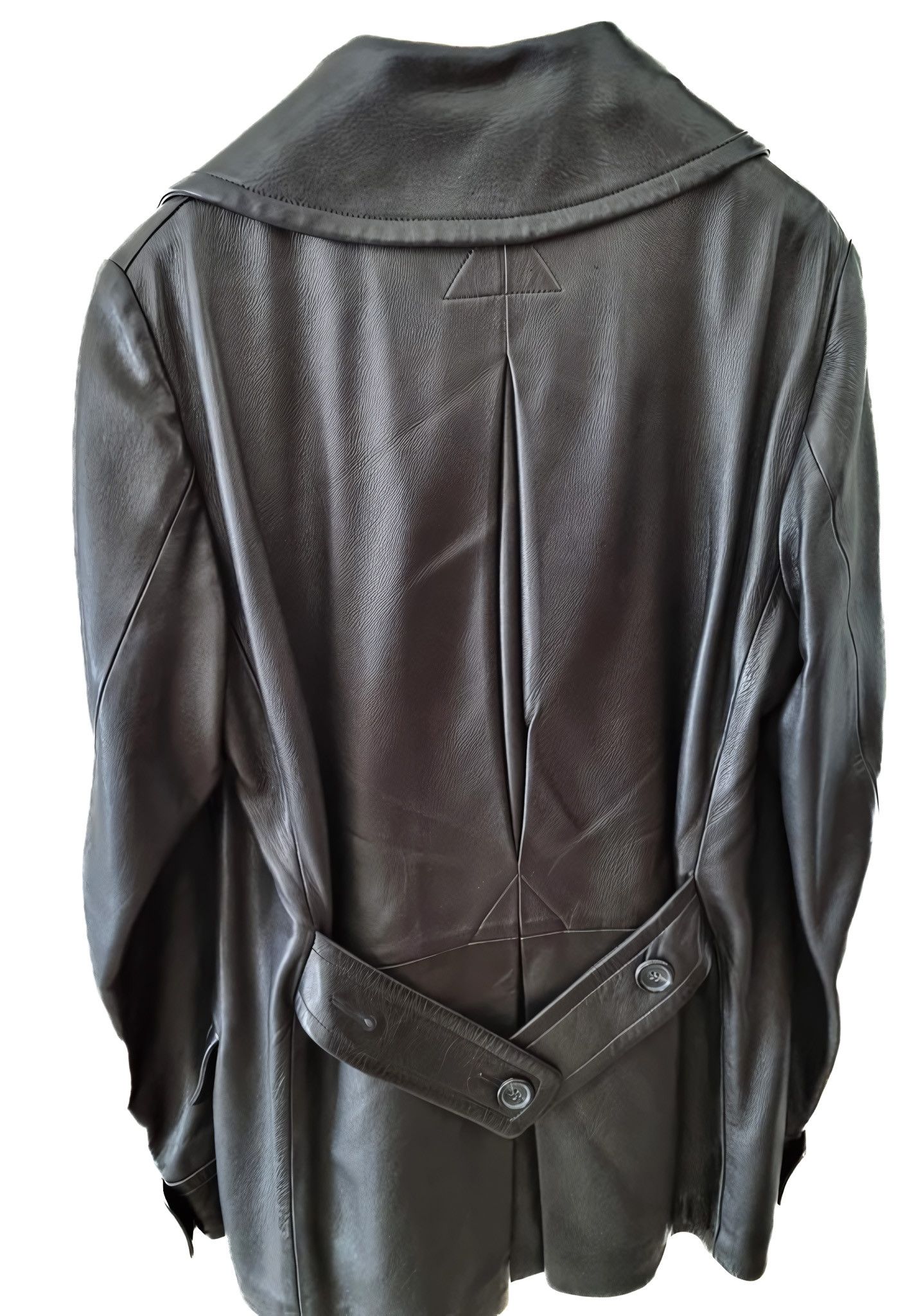 Gucci DOUBLE BREASTED LEATHER COAT BY TOM FORD Size US M / EU 48-50 / 2 - 2 Thumbnail