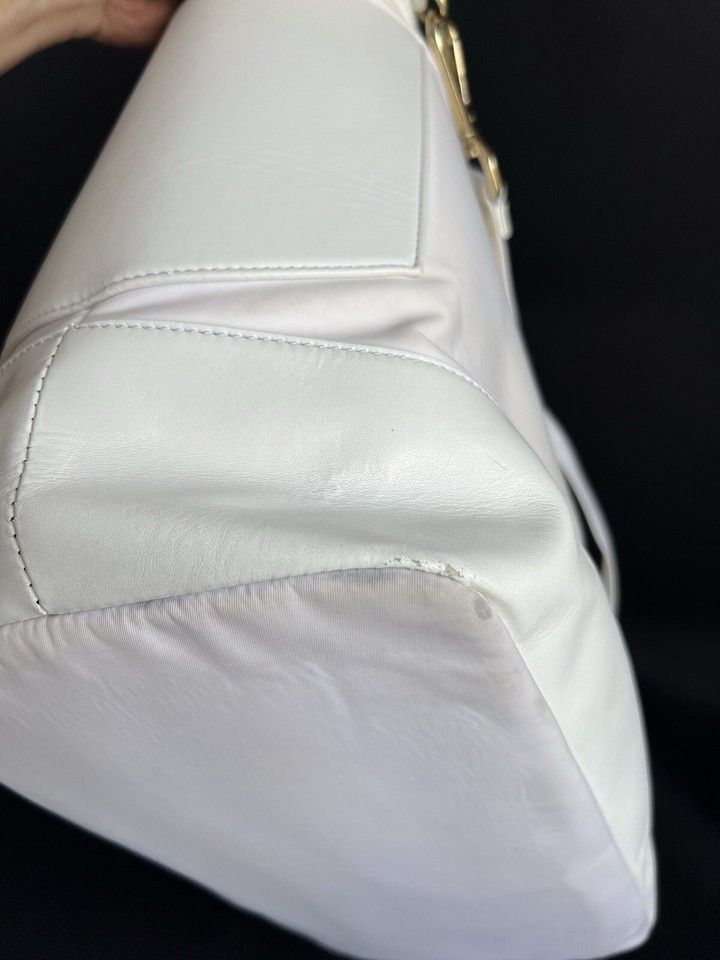 Versace Versace Young Large White Leather/Fabriic Bag Size ONE SIZE - 21 Thumbnail
