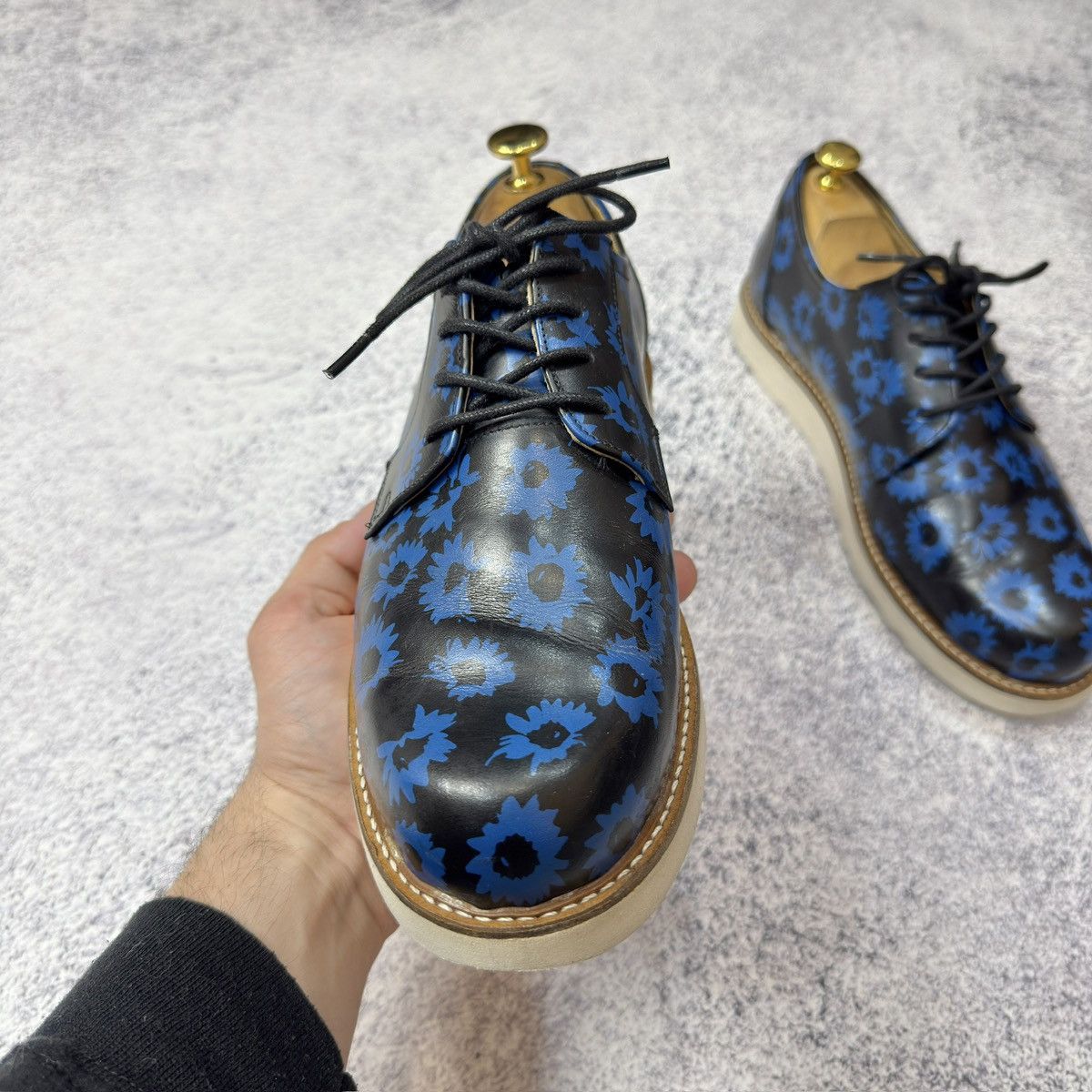 Designer × Soulland Soulland Mens Leather Derbies US9 UK8 EU42 27cm Size US 9 / EU 42 - 7 Thumbnail
