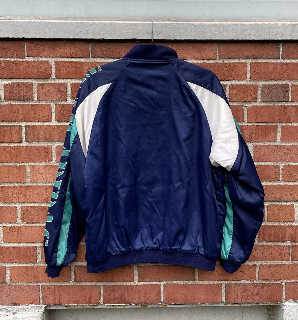 Adidas Vintage 80s 90s Team Adidas Originals Blue Satin Bombe Size US L / EU 52-54 / 3 - 9 Thumbnail