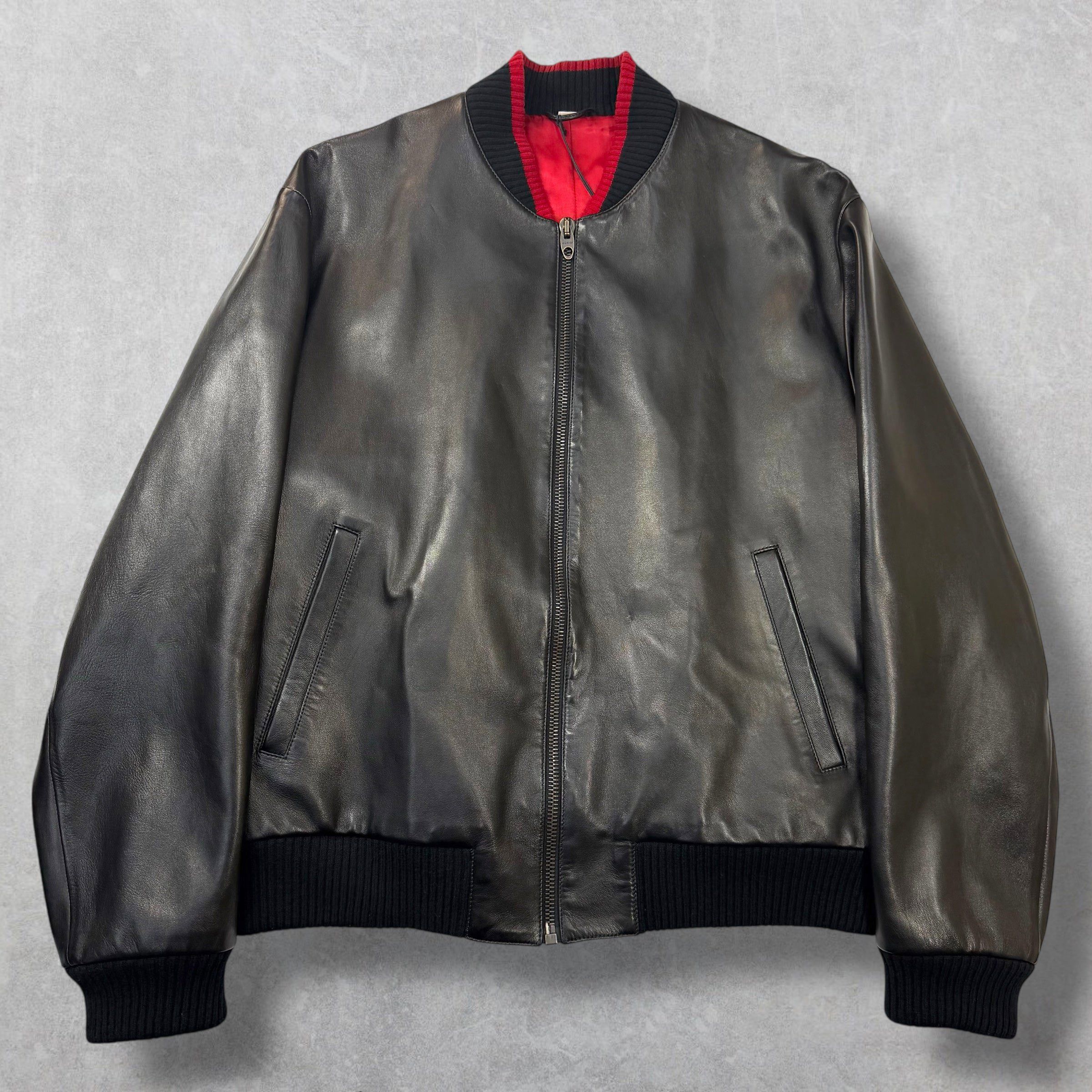 Gucci Gucci Orgasmique Leather Bomber 58 (XXXL) Size US XXL / EU 58 / 5 - 3 Thumbnail