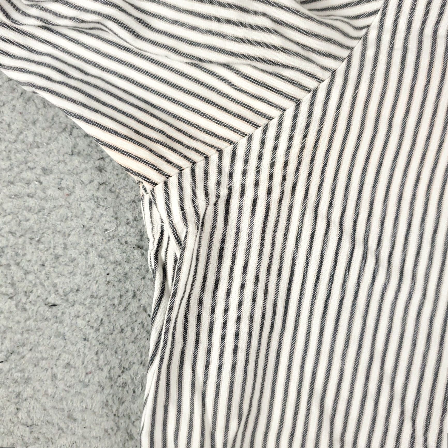Ralph Lauren Ralph Lauren Shirt Mens XL Gray Striped Cotton Button-Down Long Sleeve Size US XL / EU 56 / 4 - 4 Thumbnail