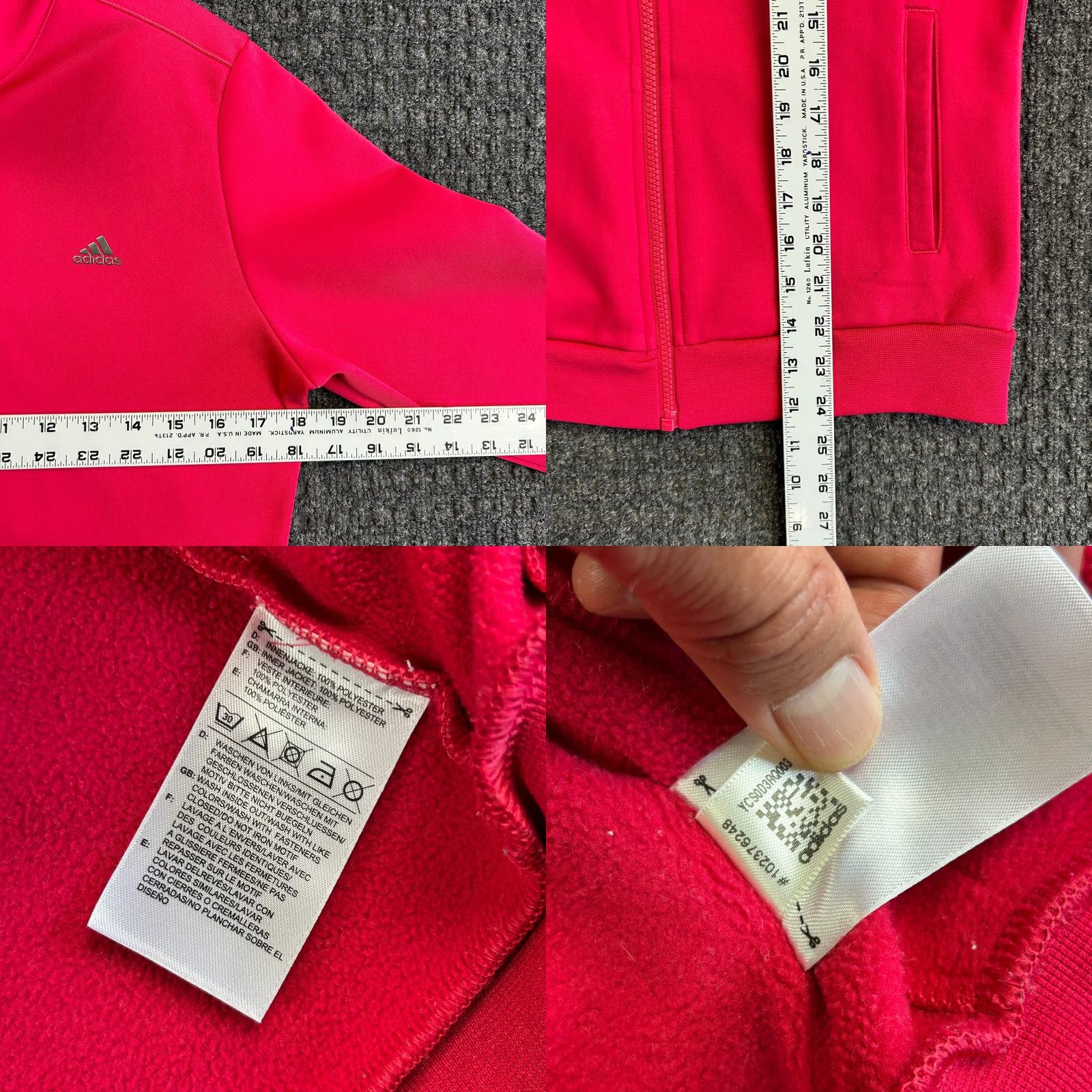 Adidas Adidas Climawarm Sweater Jacket Womens Pink Full Zip L Outdoor Activewear Sports Running & Jogging Size L / US 10 / IT 46 - 8 Thumbnail