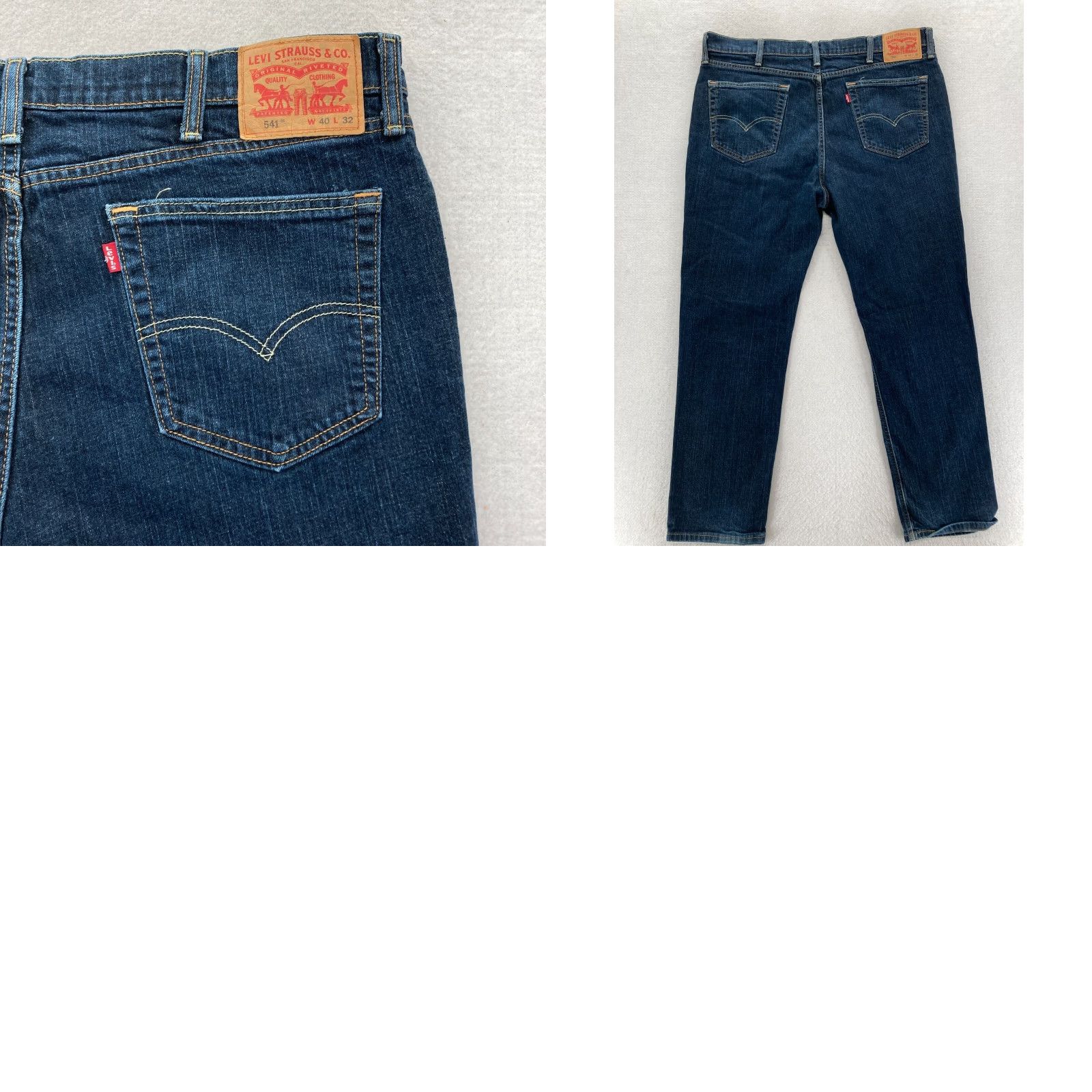 Levi's Levi's 541 Jeans Mens 40x30 Athletic Fit Tapered Leg Denim Pants Blue Stretch Cotton Spandex Size US 40 / EU 56 - 9 Thumbnail