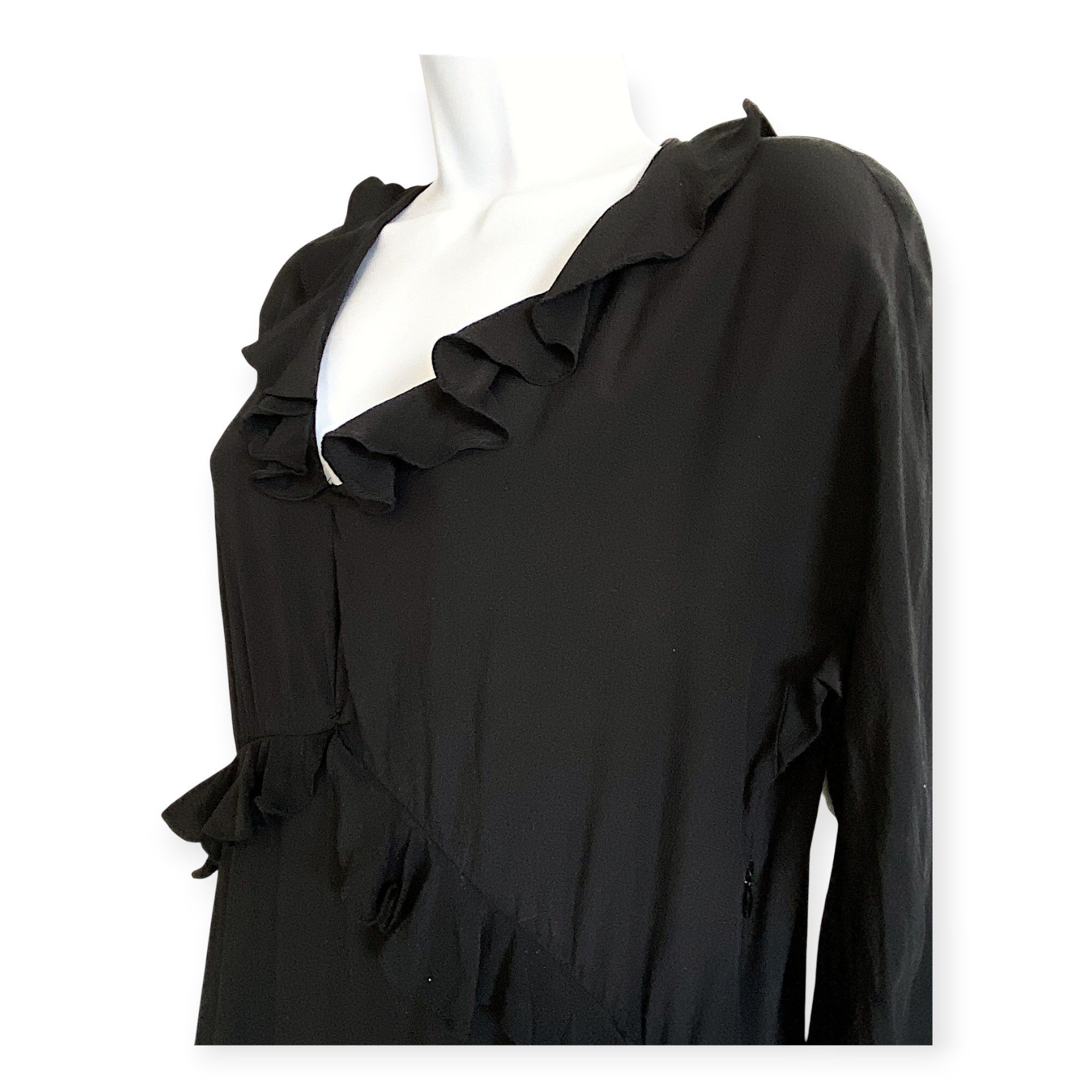 Gucci Gucci Tom Ford 90s Silk Ruffle Dress – Archival Size S / US 4 / IT 40 - 8 Thumbnail