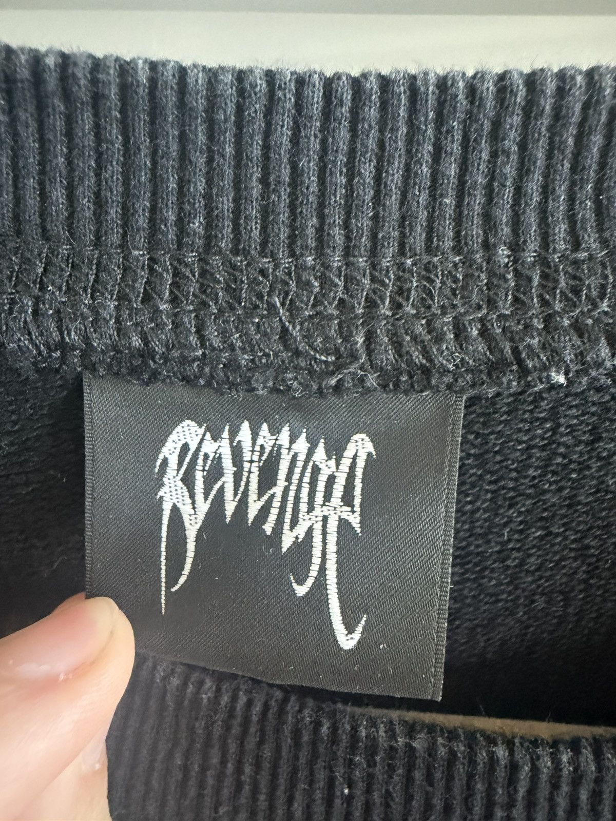 Revenge Revenge Black Crewneck w/Red Stitching Size US M / EU 48-50 / 2 - 4 Thumbnail