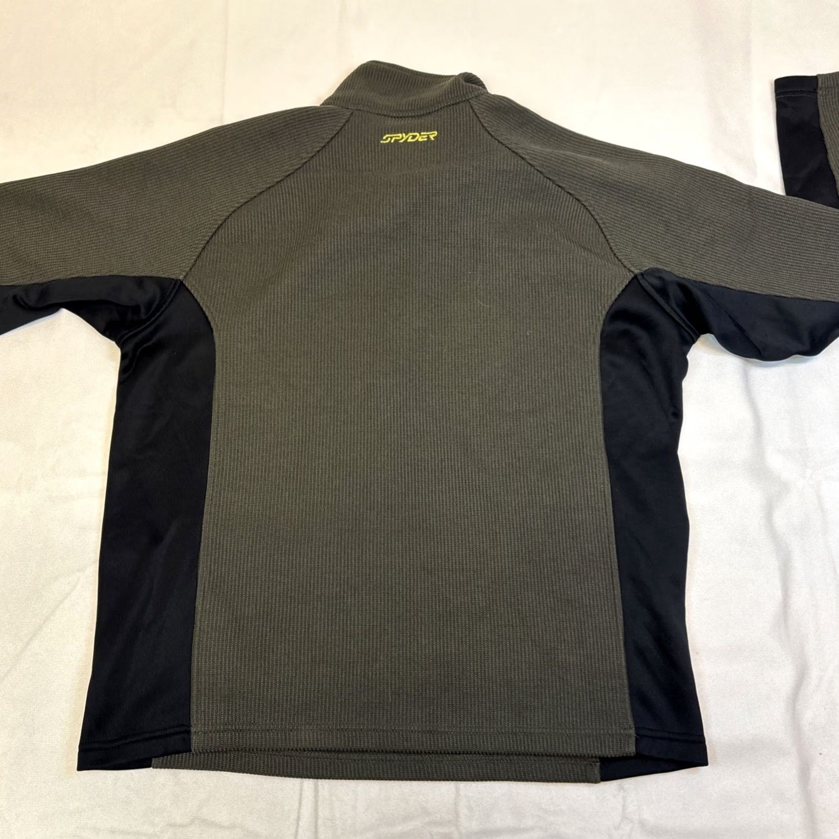 Spyder Spyder Core Quarter Zip Ribbed Fleece Lined Pullover Sweater Men Large Logo Green L Size US L / EU 52-54 / 3 - 5 Thumbnail