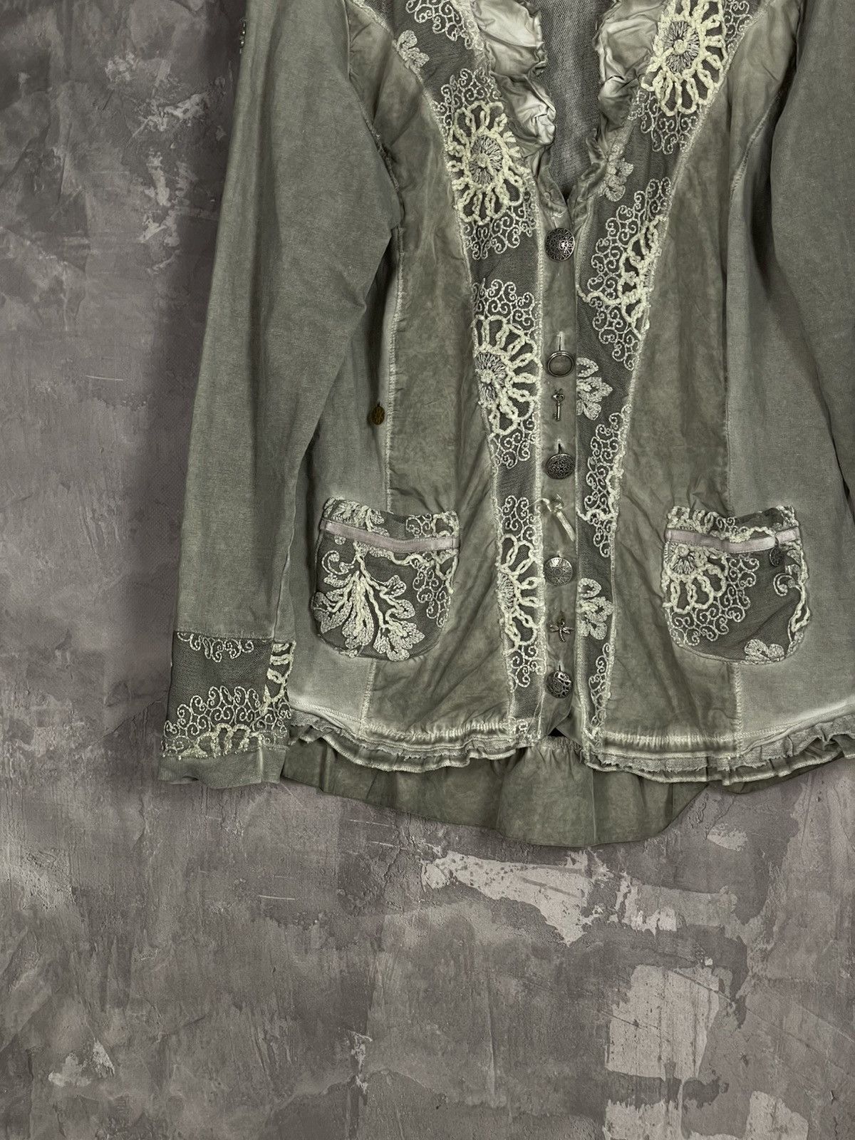 Vintage Vintage Goth Deprimes Style Emo Abstract Blouse Size M / US 6-8 / IT 42-44 - 5 Thumbnail