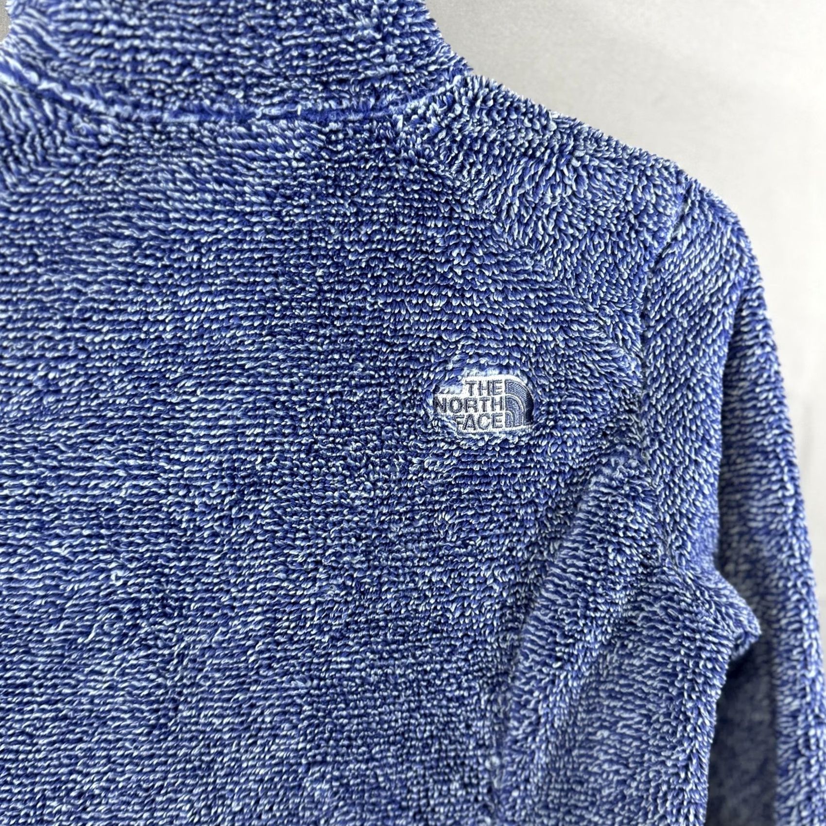 The North Face The North Face Fleece Jacket Womens S Blue Osito Full Zip Cozy Short Raglan Pockets Zip Symbol Logo Size S / US 4 / IT 40 - 3 Thumbnail
