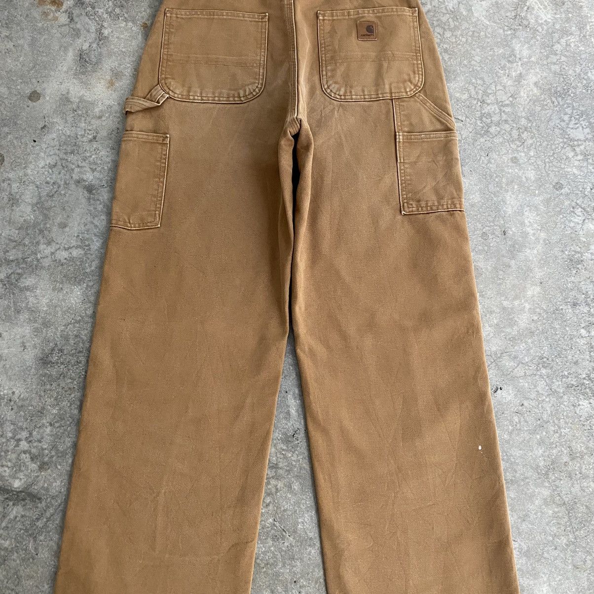 Carhartt Vintage Carhartt Blanket Lined Tan Carpenter Pants Size US 31 - 18 Thumbnail