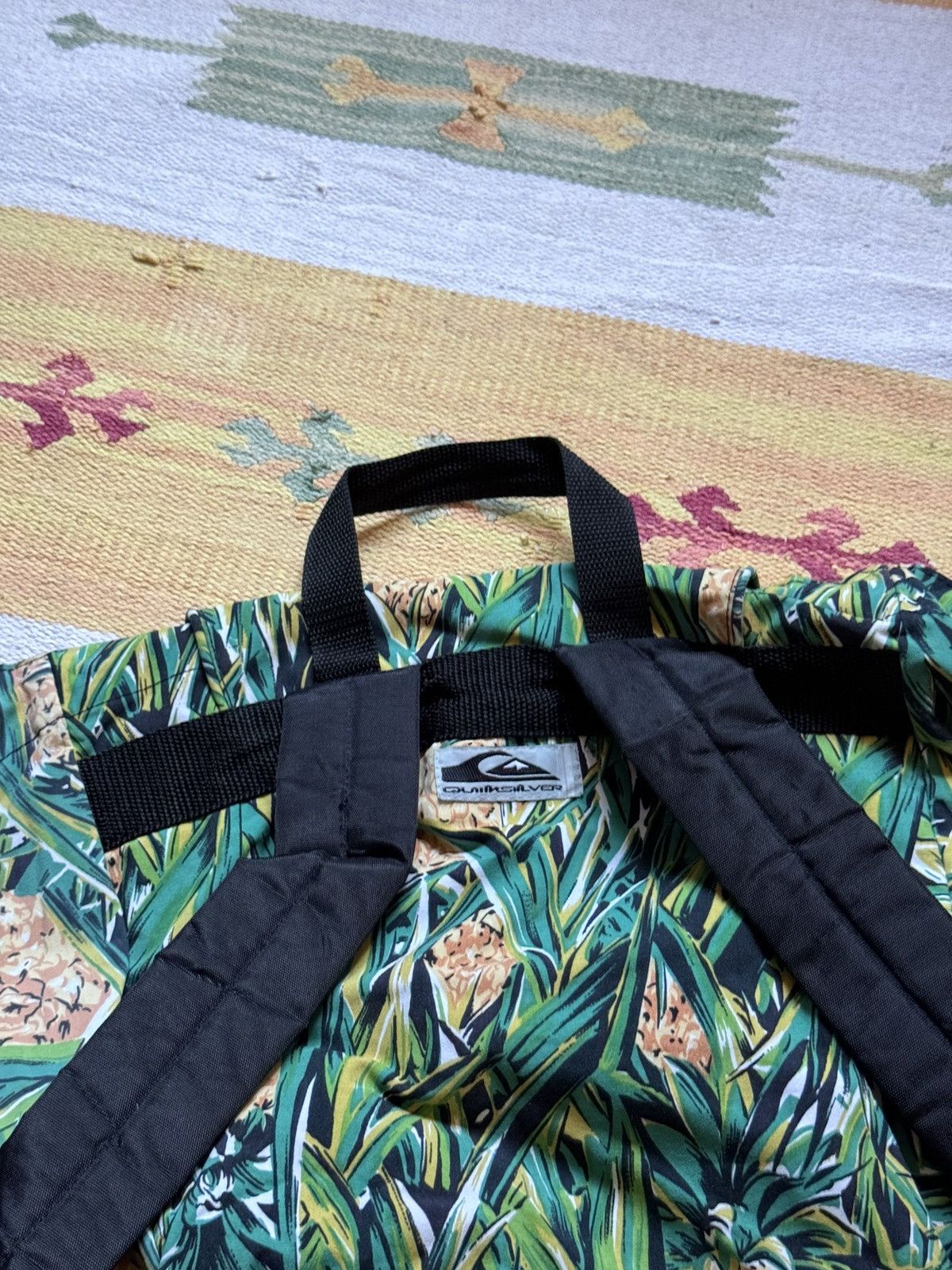 Quiksilver Vintage 90’s Quiksilver Hawaiian y2k All Over Print Backpack Size ONE SIZE - 4 Thumbnail