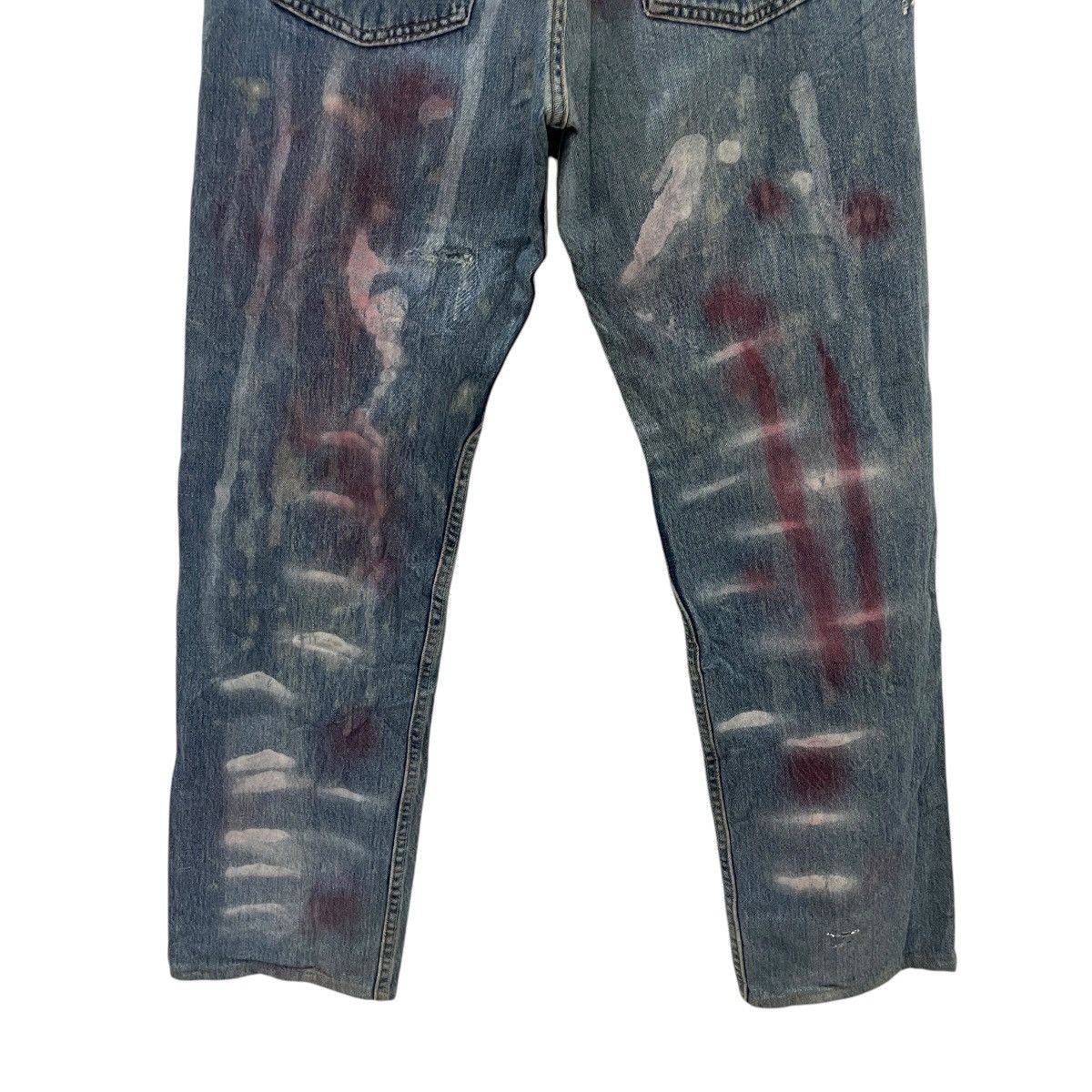 Levi's Vintage 90s Levis Lot 501 Art Distressed Denim Jeans Size US 30 / EU 46 - 9 Thumbnail