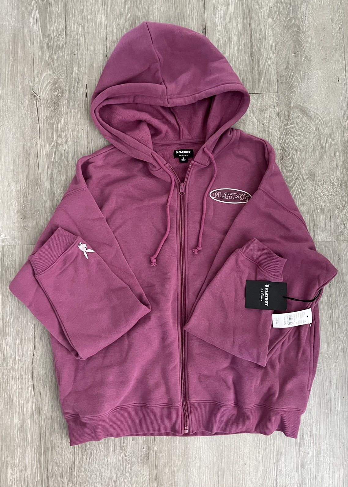 Playboy By PacSun Split Full Zip Hoodie