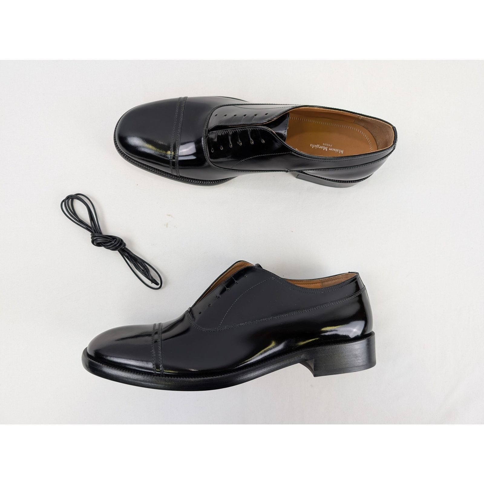 Maison Margiela o1rshd1 MMMKE Leather Shoe Boots in Black Size US 11 / EU 44 - 1 Thumbnail