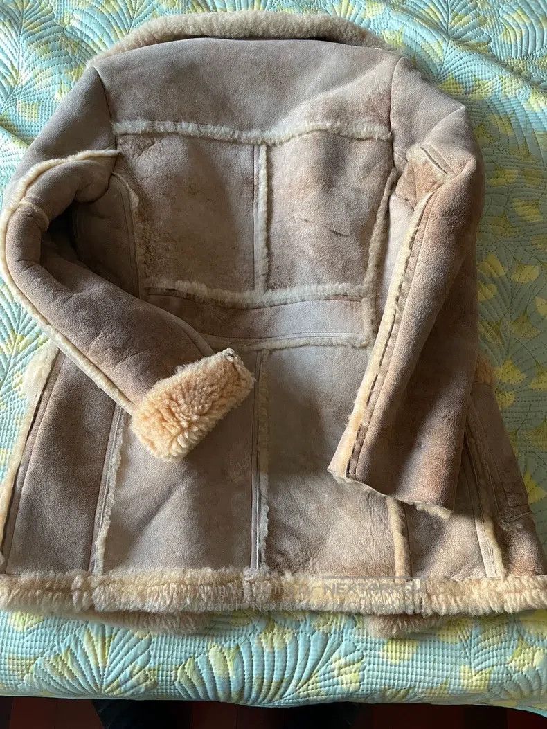 Schott Schott Sheep fur and fur coat leather coat Size US XXS / EU 40 - 6 Thumbnail