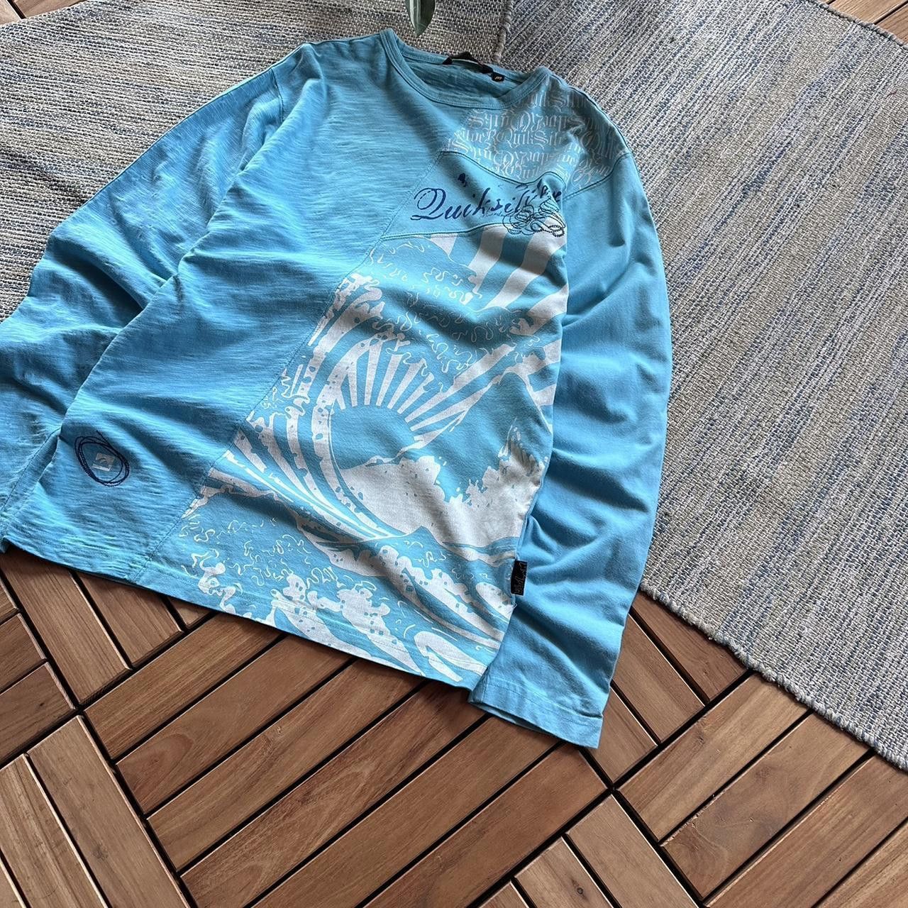 Quiksilver Vintage Y2K Quiksilver Surfcore Printed Long Sleeve Size US M / EU 48-50 / 2 - 2 Thumbnail