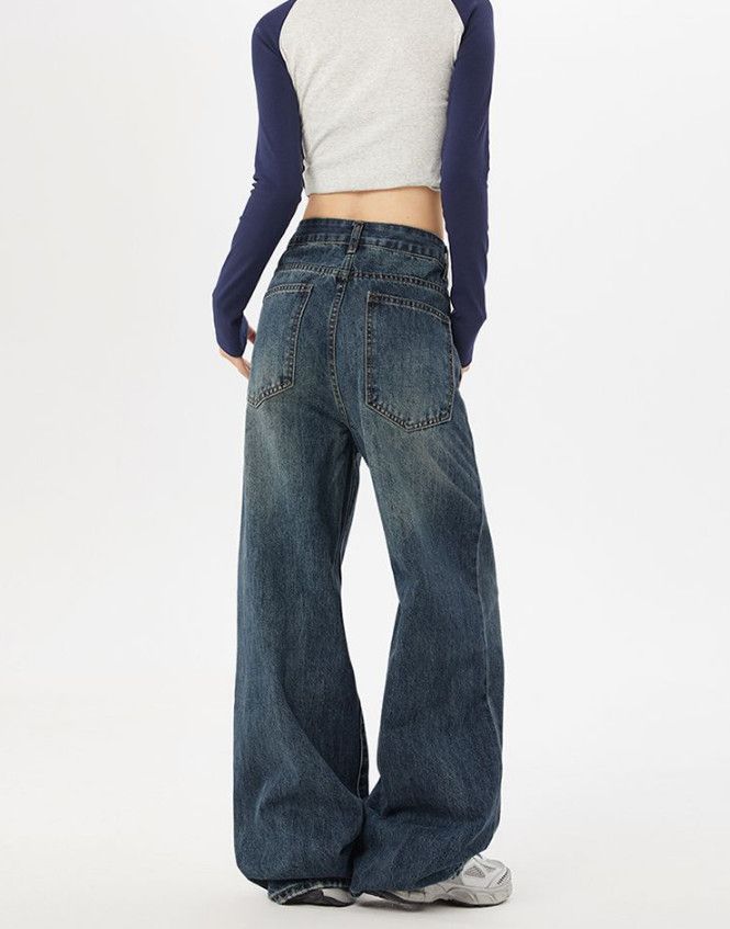 Japanese Brand Men's American retro high street baggy jeans Size US 32 / EU 48 - 4 Thumbnail