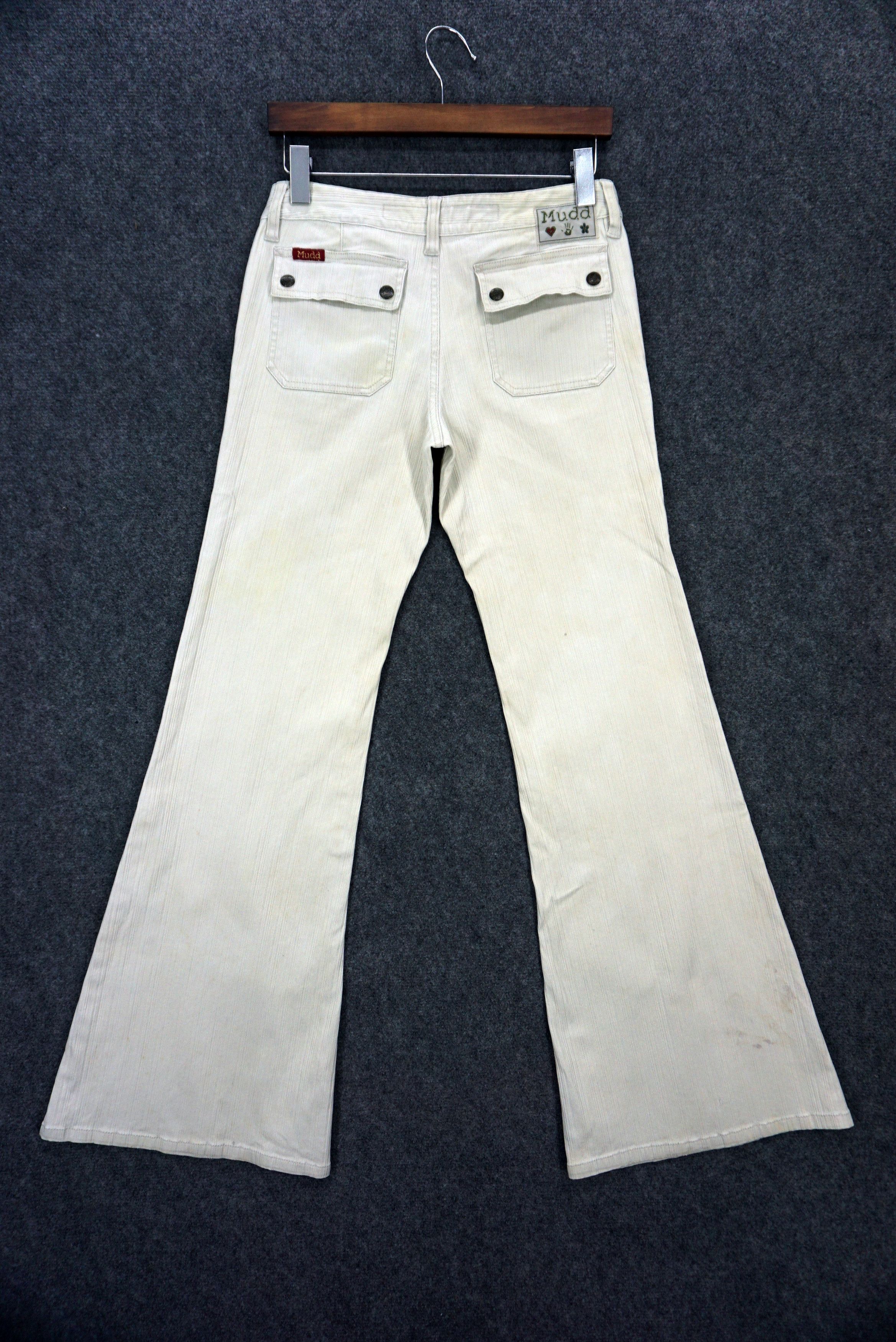 Designer Mudd Jeans Size W29xL32.5 Low-Rise Bootcut Flared Jeans Size 28" / US 6 / IT 42 - 2 Thumbnail