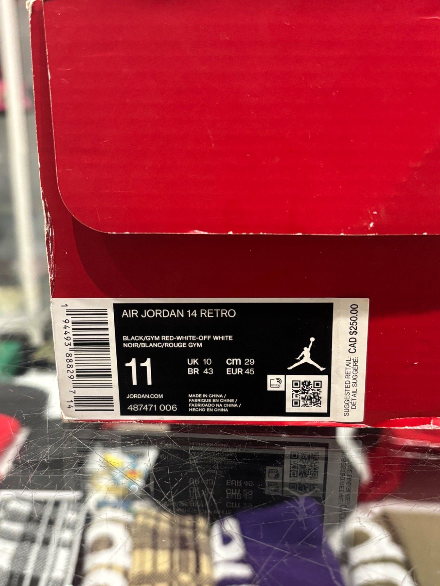 Jordan Brand Jordan 14 Gym Red Toro Size US 11 / EU 44 - 7 Thumbnail